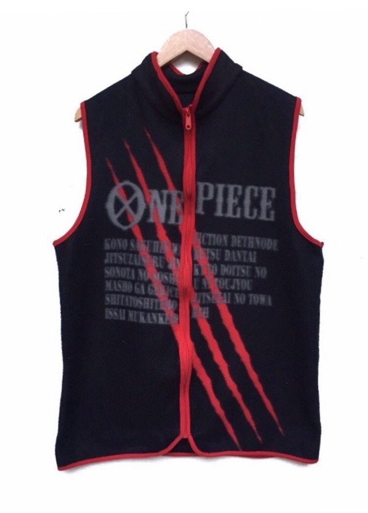 Japanese Brand × One Piece 🔥One Piece Big Skull Logo Fleece Vests Size US M / EU 48-50 / 2 - 2 Thumbnail