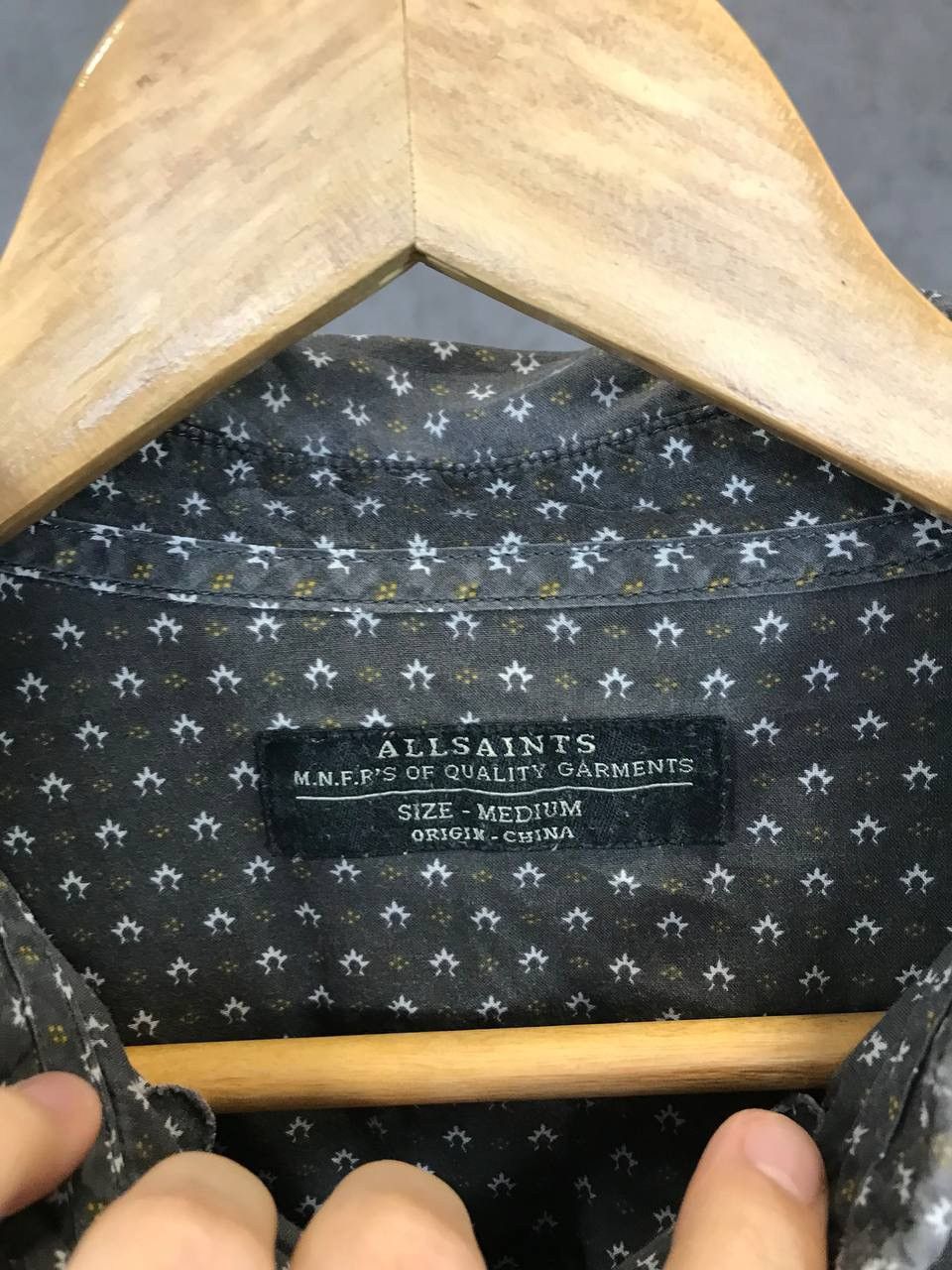 Allsaints × Vintage Allsaints vintage monogram shirt Size US M / EU 48-50 / 2 - 4 Thumbnail