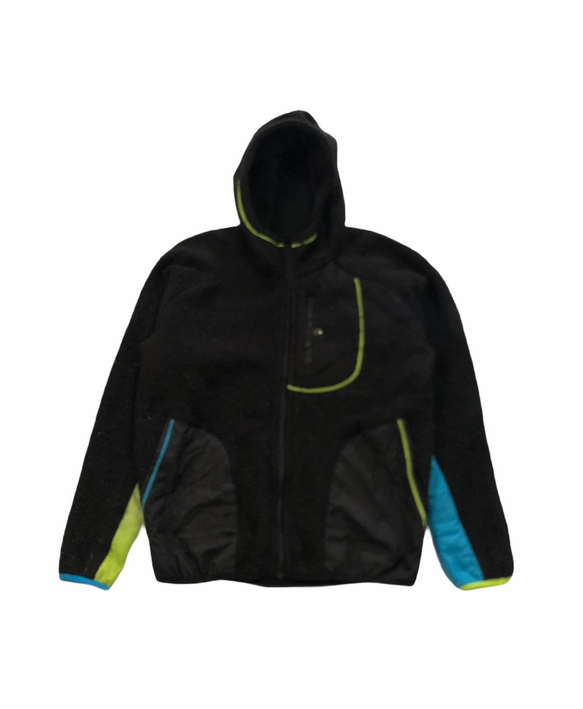 Japanese Brand 🔥Sport Graphic Number Zipper Fleece Jacket With Hoodies Size US L / EU 52-54 / 3 - 1 Thumbnail