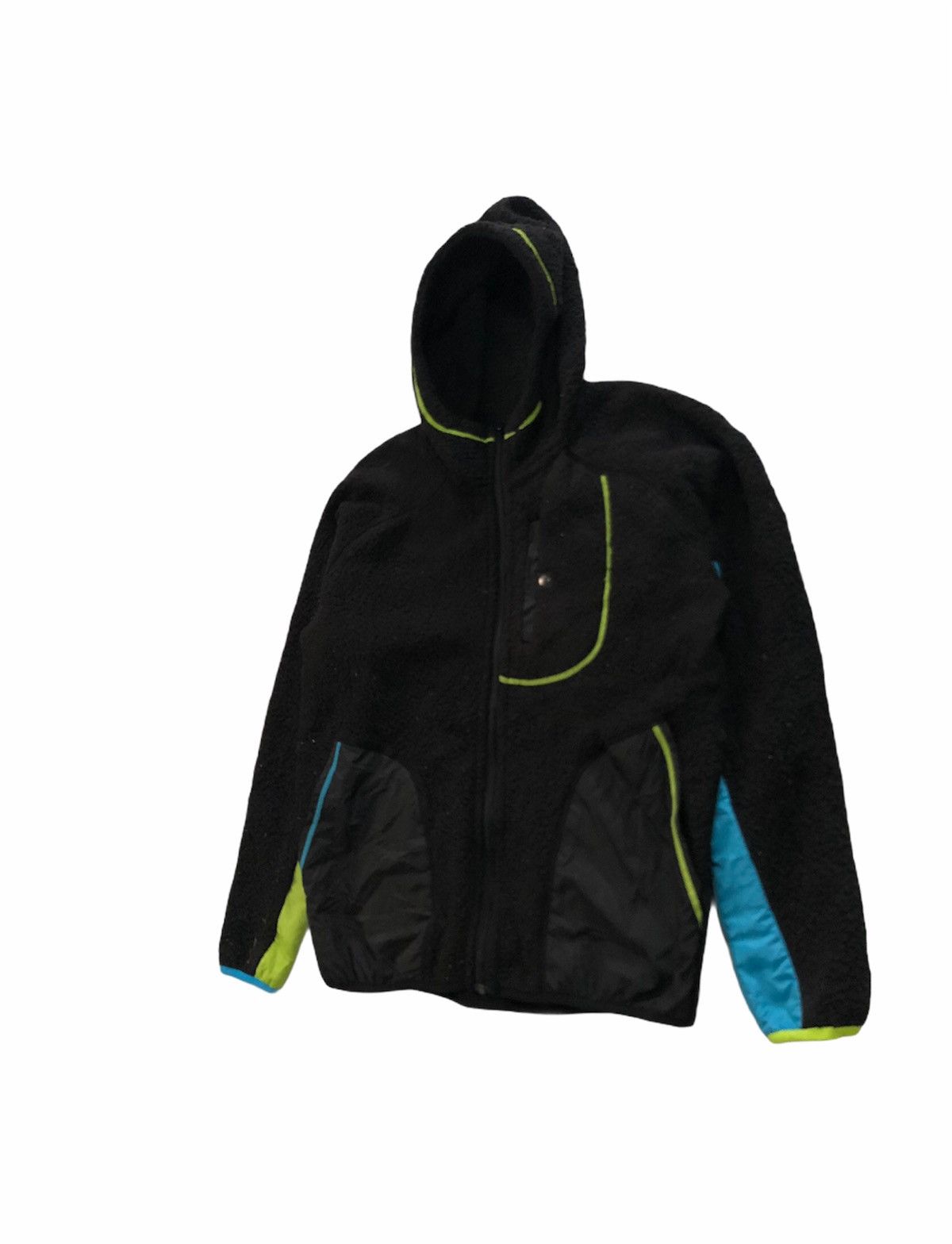 Japanese Brand 🔥Sport Graphic Number Zipper Fleece Jacket With Hoodies Size US L / EU 52-54 / 3 - 4 Thumbnail