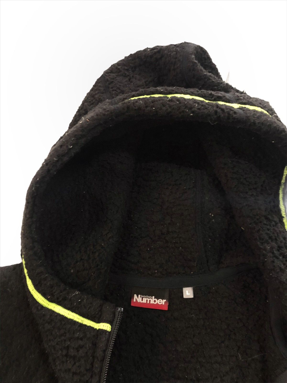 Japanese Brand 🔥Sport Graphic Number Zipper Fleece Jacket With Hoodies Size US L / EU 52-54 / 3 - 5 Thumbnail