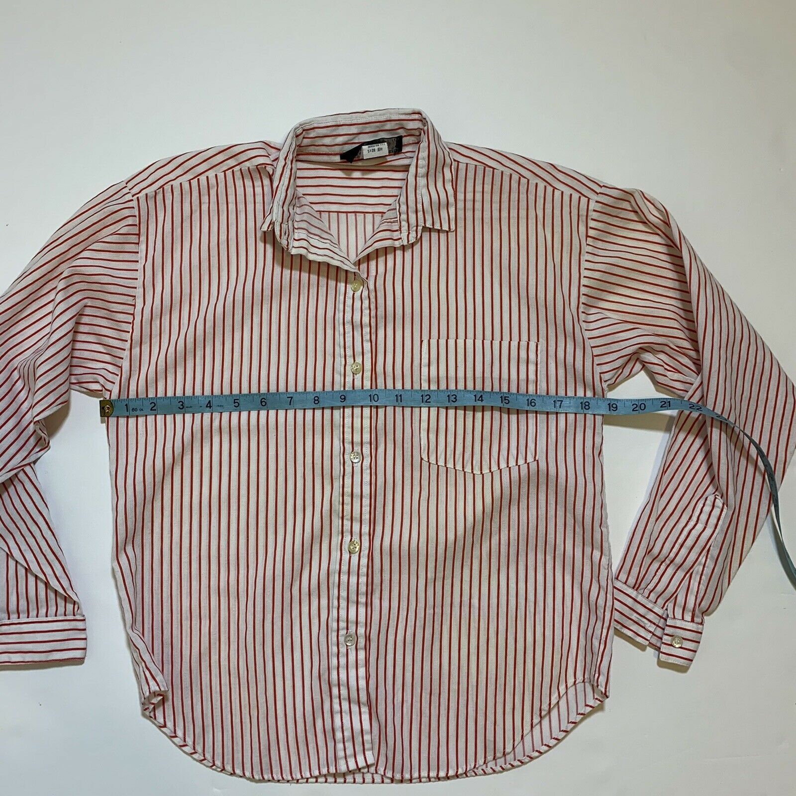Vintage Vintage 80s Hunters Glen Red White Striped Made in USA Shirt Size S / US 4 / IT 40 - 6 Thumbnail