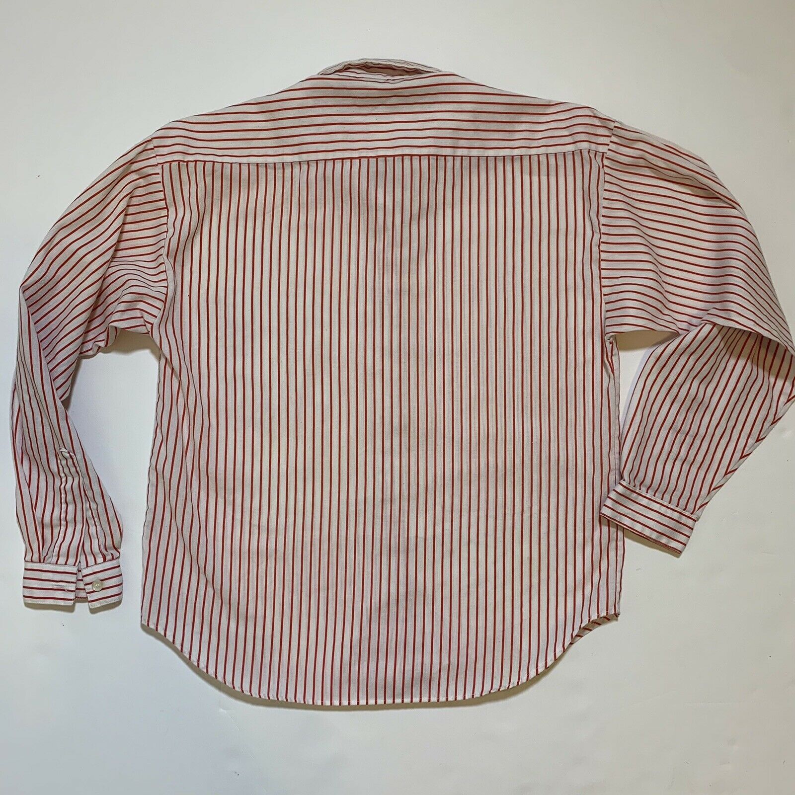 Vintage Vintage 80s Hunters Glen Red White Striped Made in USA Shirt Size S / US 4 / IT 40 - 4 Thumbnail