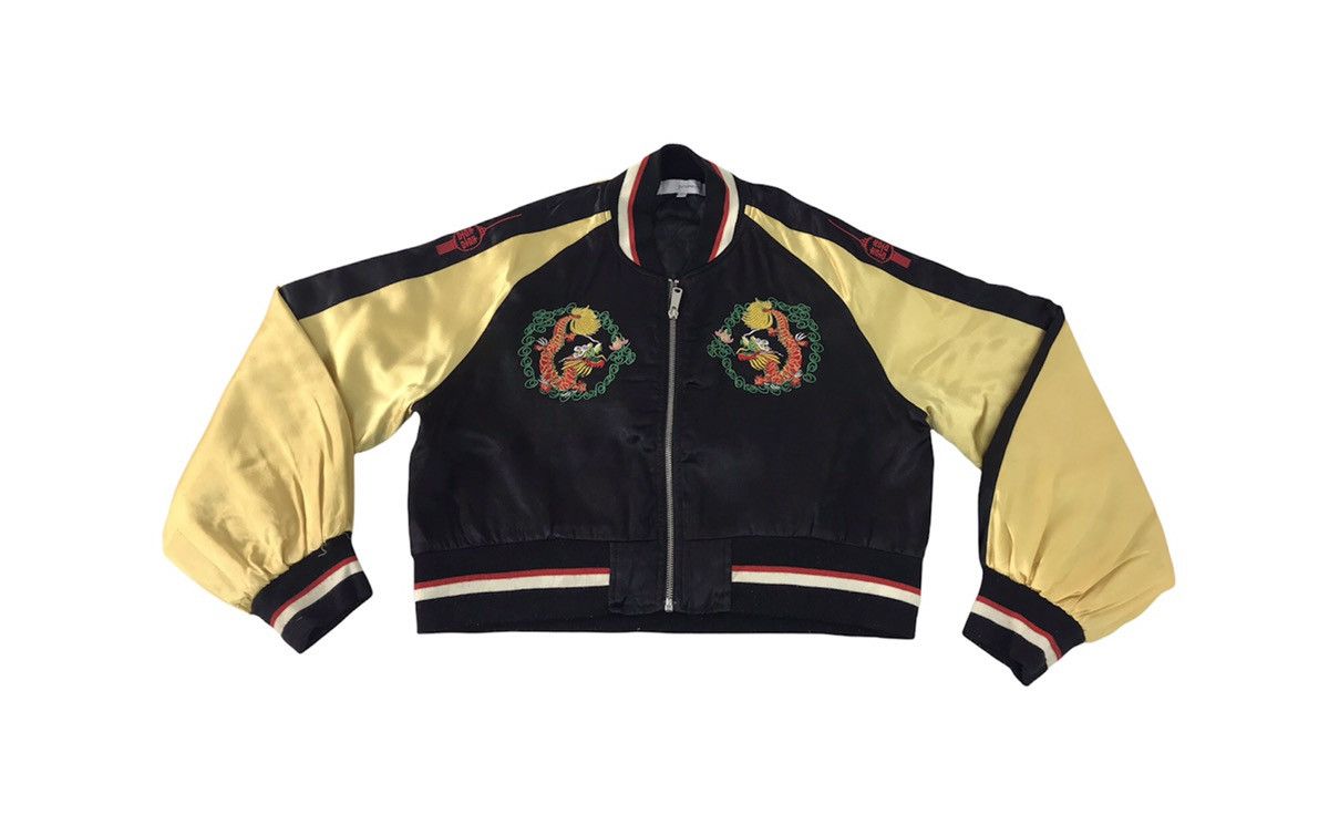 Japanese Brand Junior Sweet Sukajan Embroidery Suka Jacket Dragon Fashion Size ONE SIZE - 2 Thumbnail