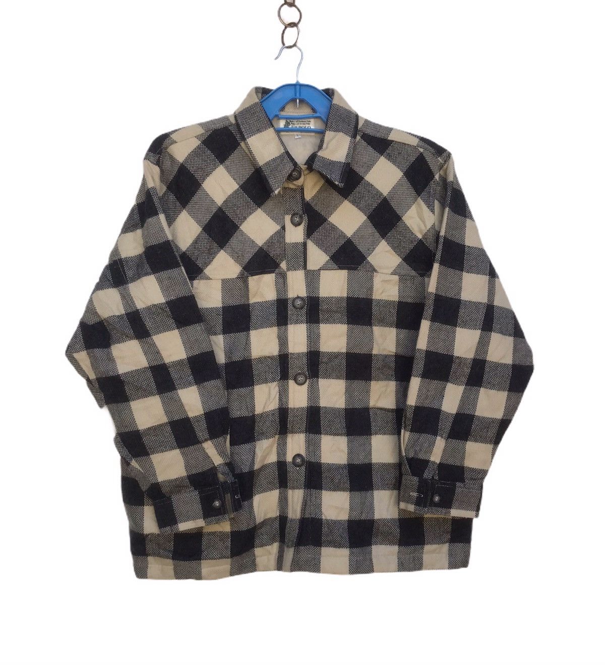 U.S. Polo Assn. × Vintage 🔥Us Polo Assn Wool Button Check Jacket Size US L / EU 52-54 / 3 - 1 Thumbnail