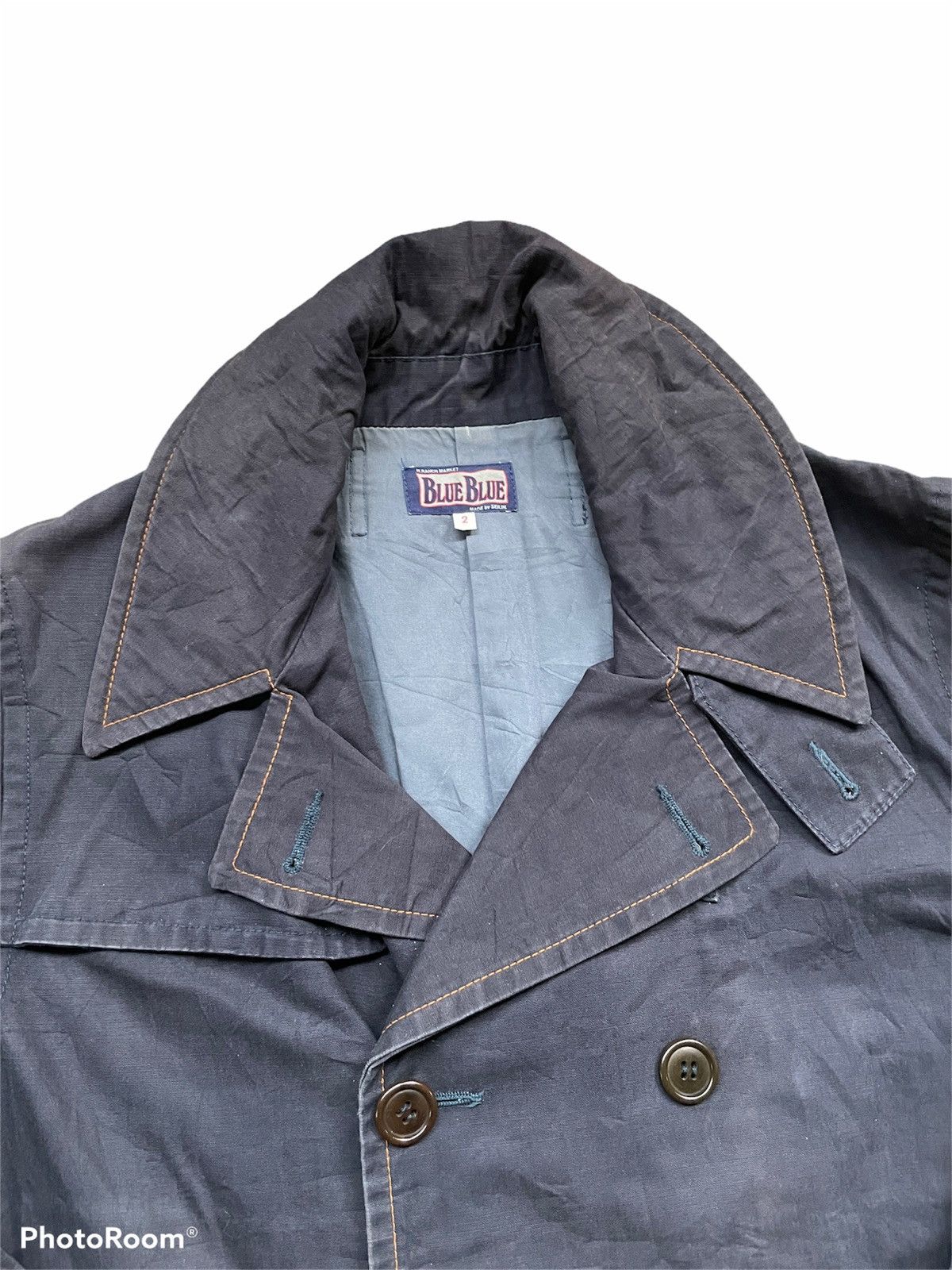 Blue Blue Japan Blue Blue japan Long Pea coat blue Hollywood ranch market Size US L / EU 52-54 / 3 - 2 Thumbnail