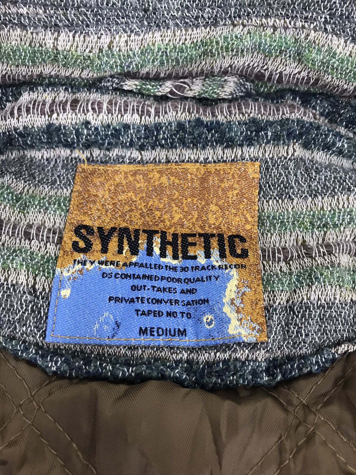 Vintage Vtg Synthetic Tapep Shirt Knit Striped Classic Streetwear Size US M / EU 48-50 / 2 - 3 Thumbnail