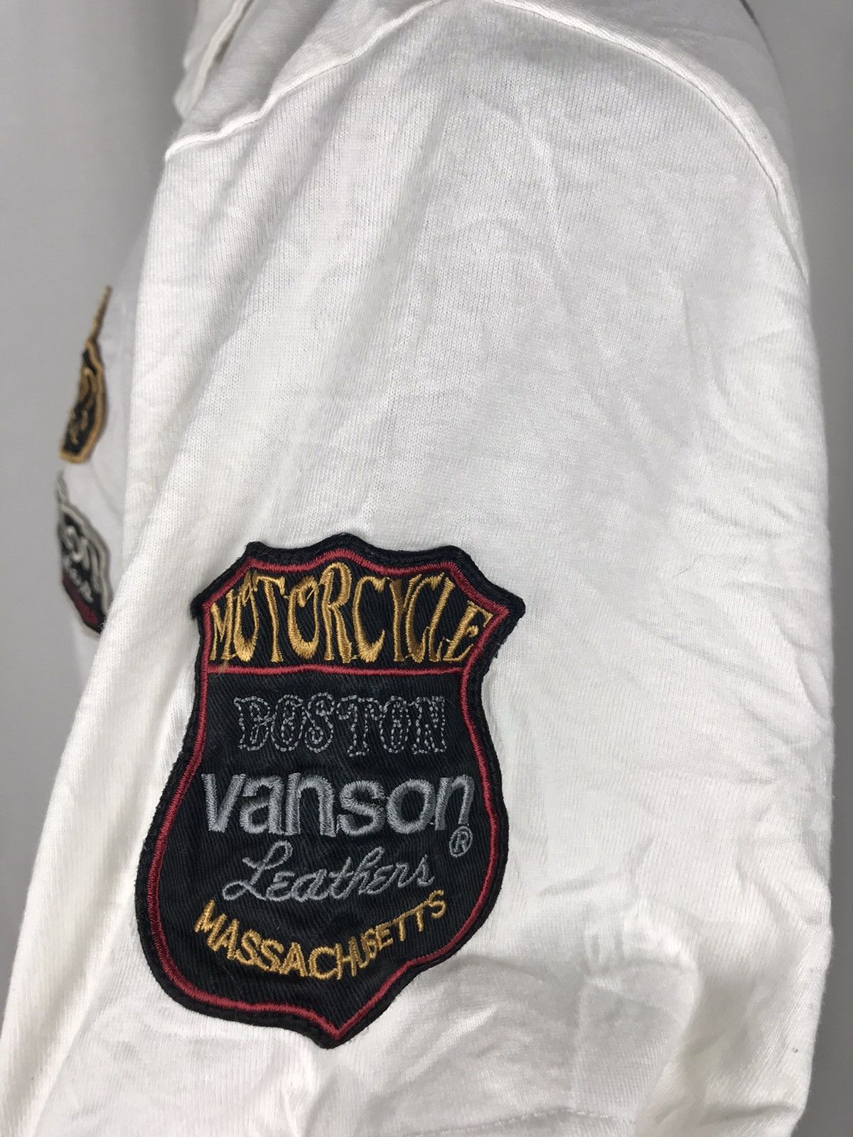 Vanson Leathers 🔥Spell Out Big Logo Vanson Motocycle Rider Polo Size US M / EU 48-50 / 2 - 9 Thumbnail