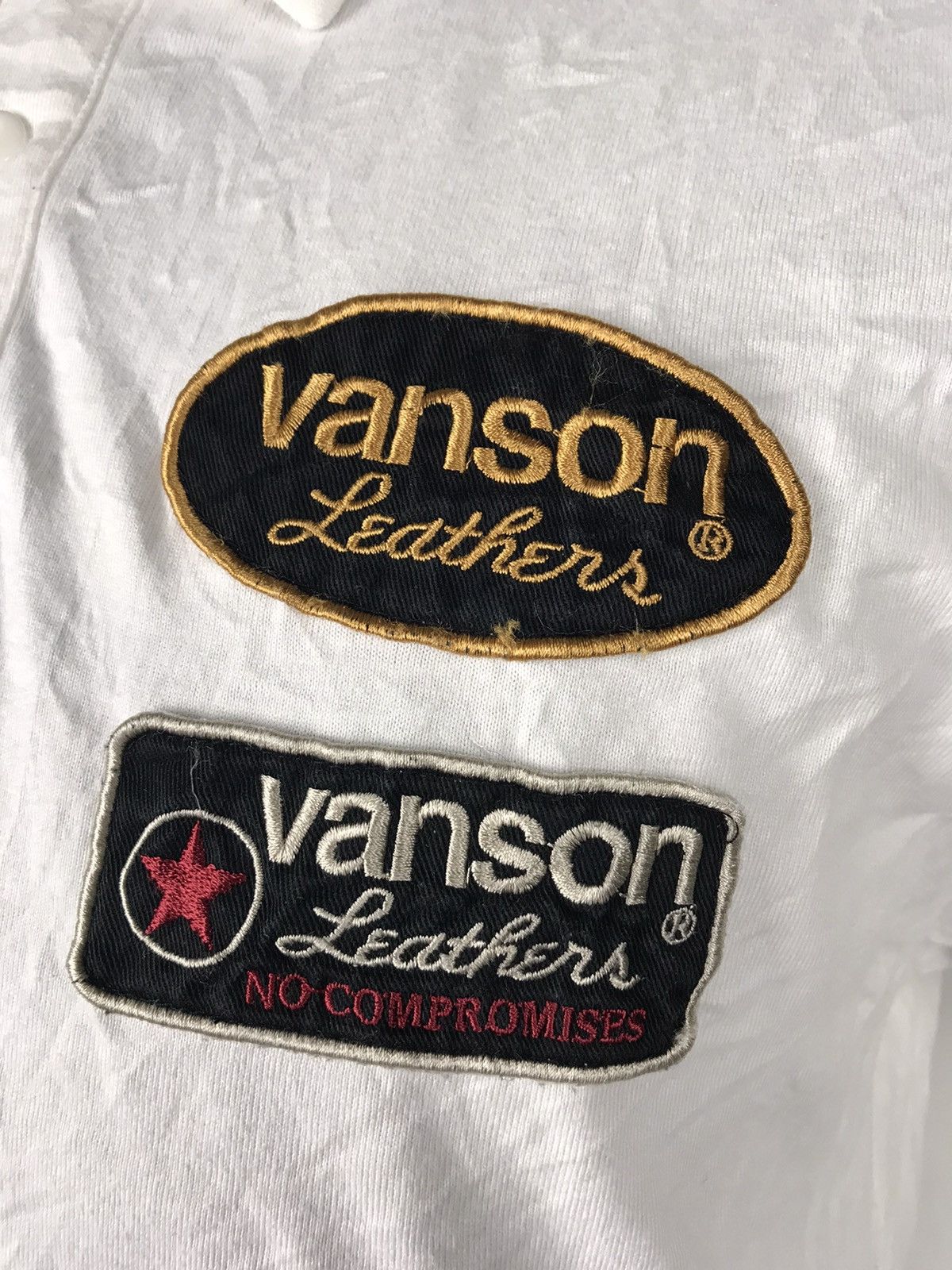 Vanson Leathers 🔥Spell Out Big Logo Vanson Motocycle Rider Polo Size US M / EU 48-50 / 2 - 8 Thumbnail
