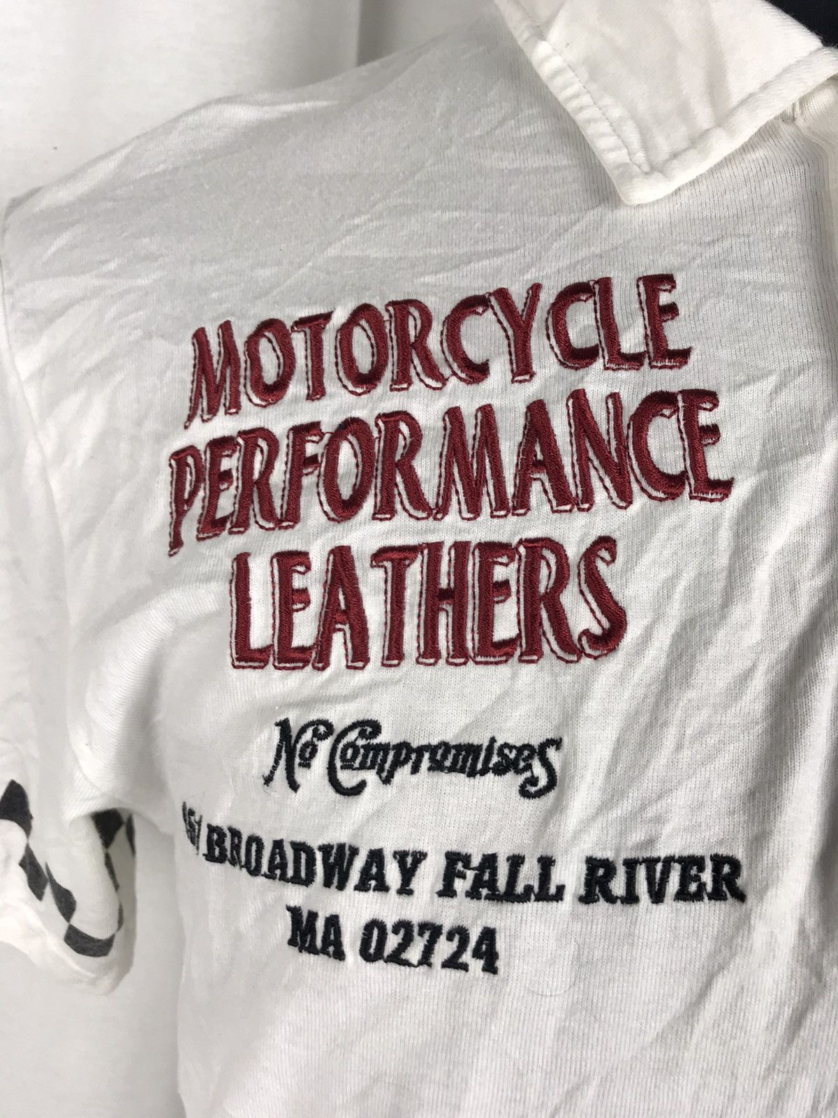 Vanson Leathers 🔥Spell Out Big Logo Vanson Motocycle Rider Polo Size US M / EU 48-50 / 2 - 6 Thumbnail