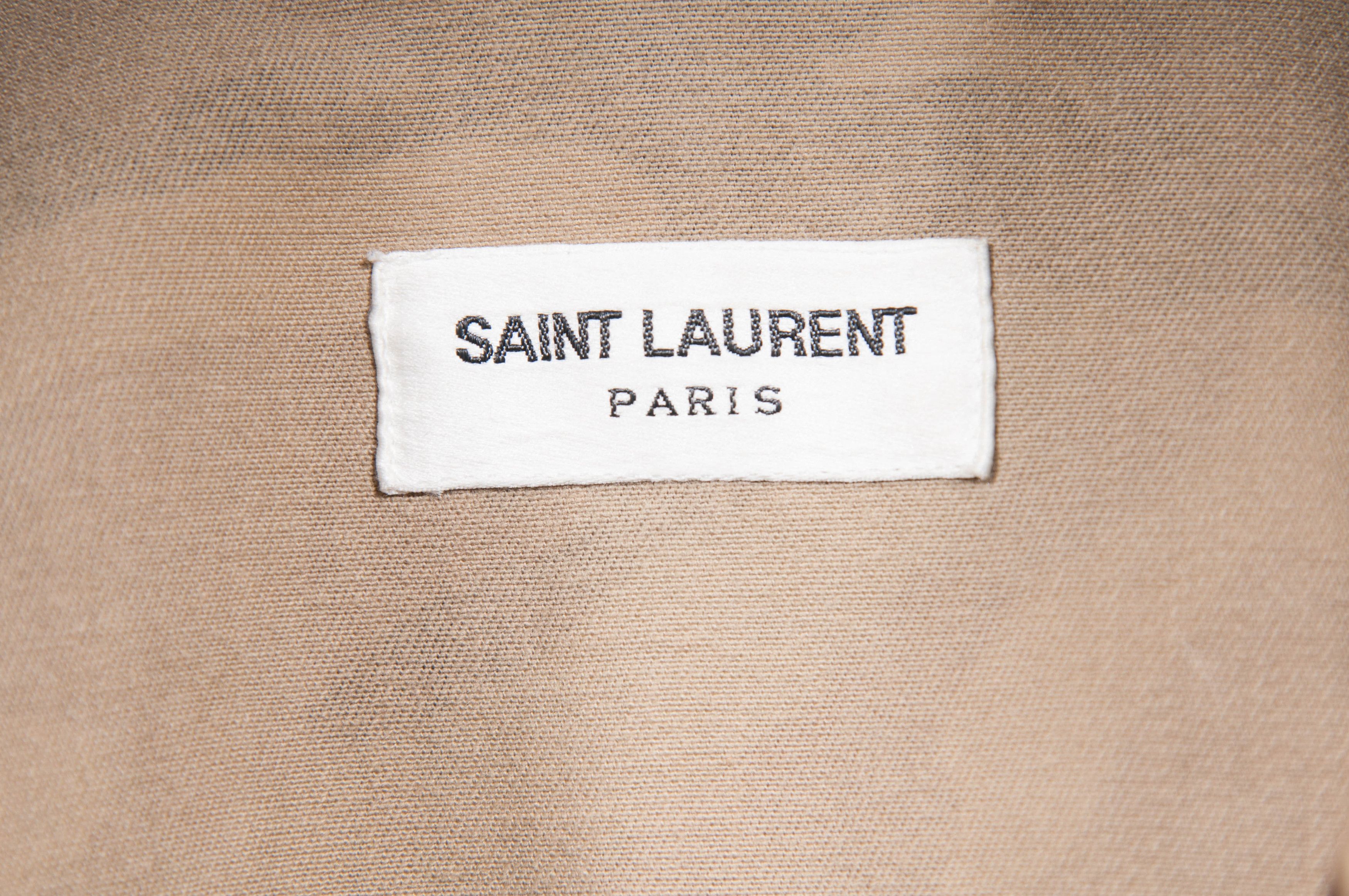 Saint Laurent Paris SS15 Gold Trimmed M65 Military Camo Field Jacket - 00398 Size US M / EU 48-50 / 2 - 6 Thumbnail