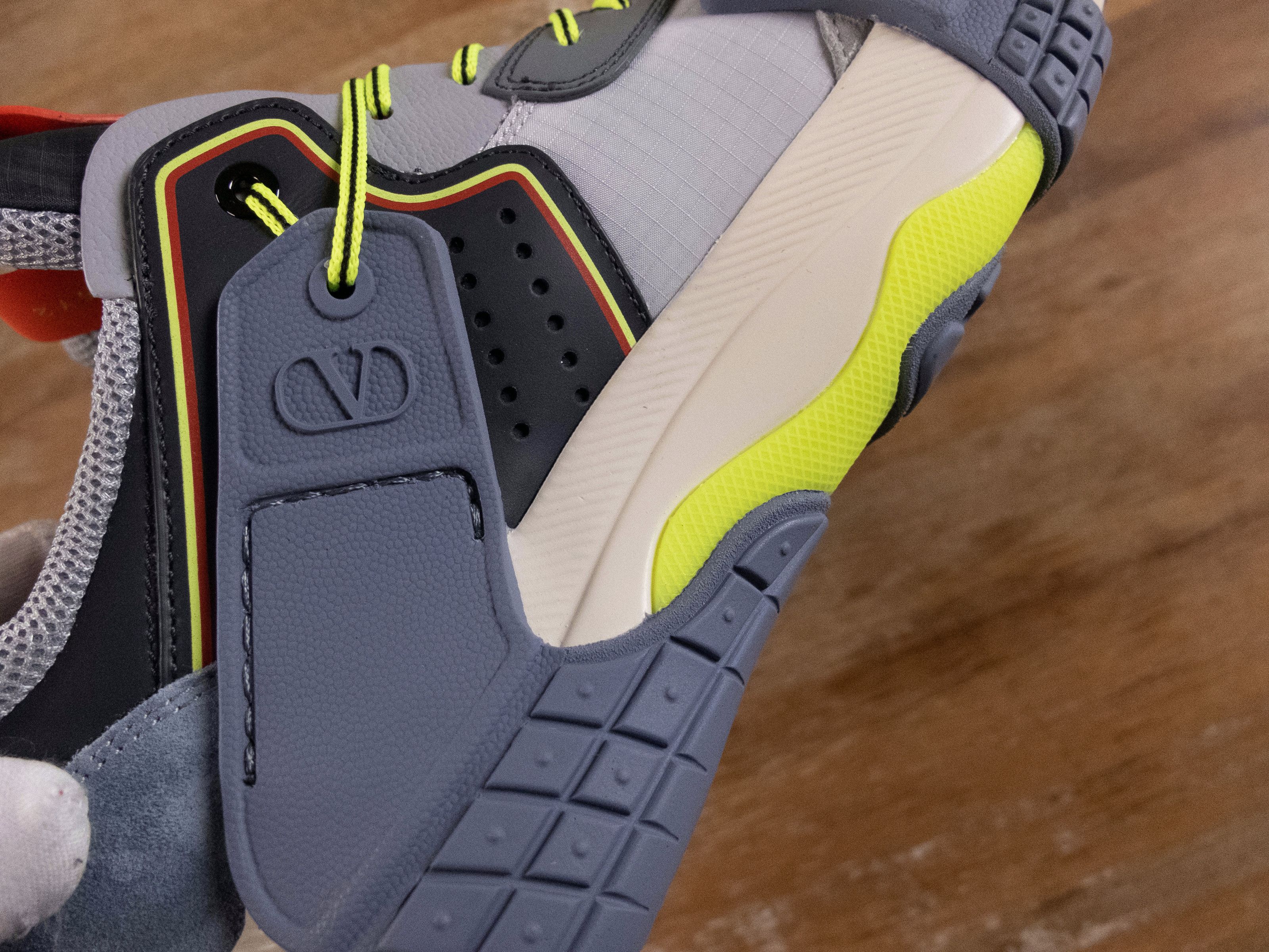 Valentino VALENTINO The Wod gray suede leather chunky sneakers 9 42 Size US 9 / EU 42 - 10 Thumbnail