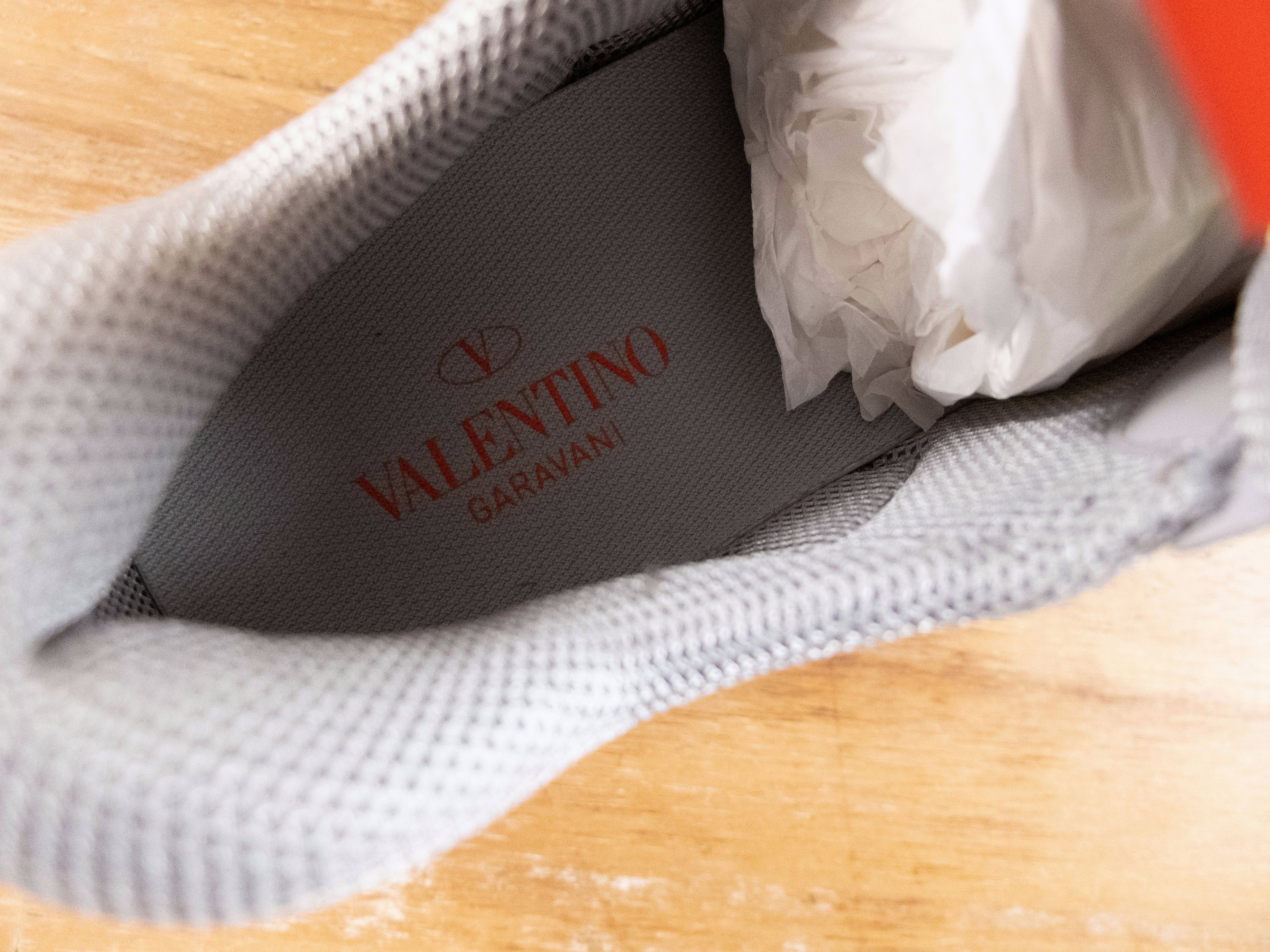 Valentino VALENTINO The Wod gray suede leather chunky sneakers 9 42 Size US 9 / EU 42 - 9 Thumbnail