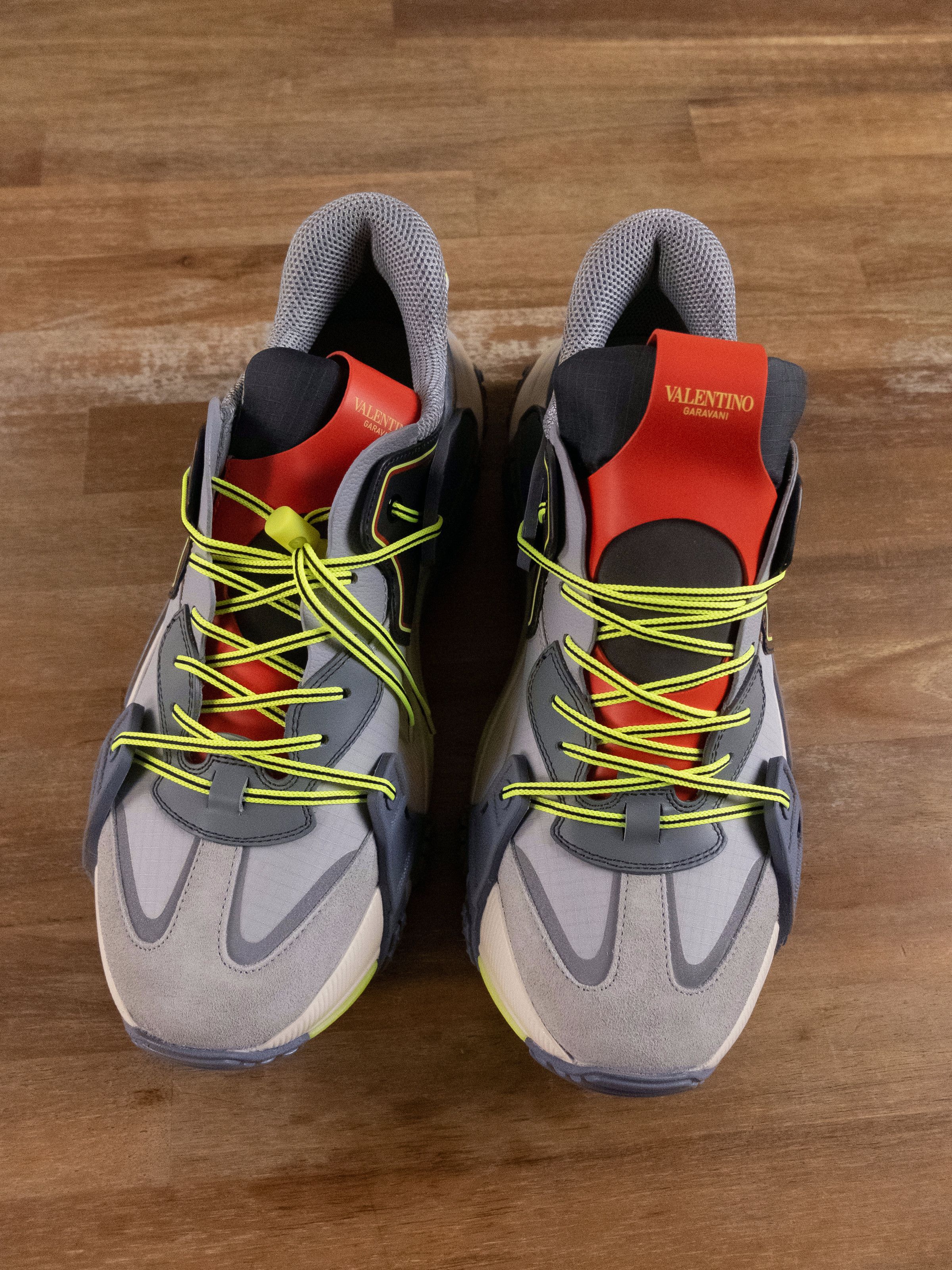 Valentino VALENTINO The Wod gray suede leather chunky sneakers 9 42 Size US 9 / EU 42 - 5 Thumbnail