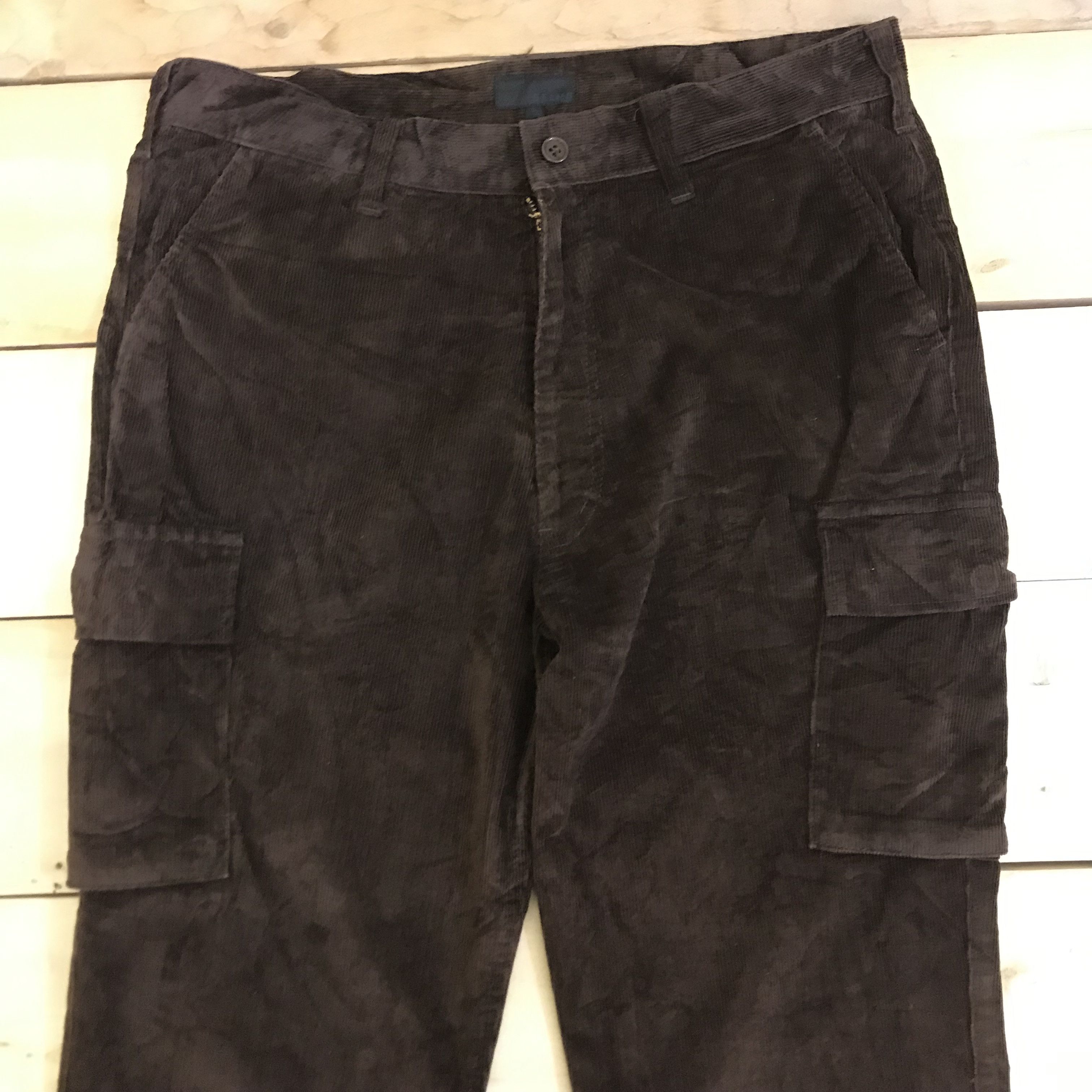 Beams Plus × Japanese Brand X199 BEAMS JAPAN CORDUROY CARGO FLARED PANTS Size US 32 / EU 48 - 4 Thumbnail