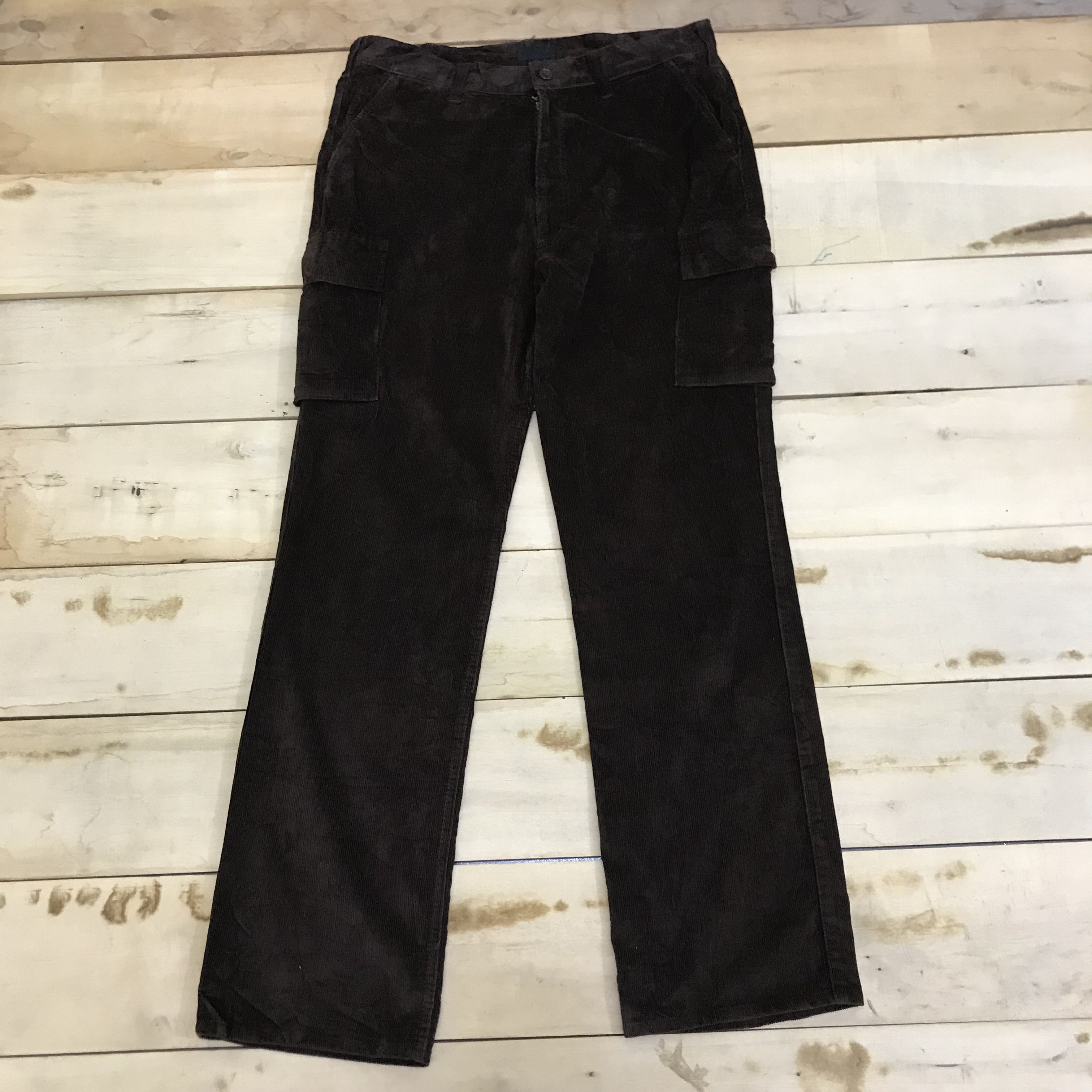 Beams Plus × Japanese Brand X199 BEAMS JAPAN CORDUROY CARGO FLARED PANTS Size US 32 / EU 48 - 3 Thumbnail
