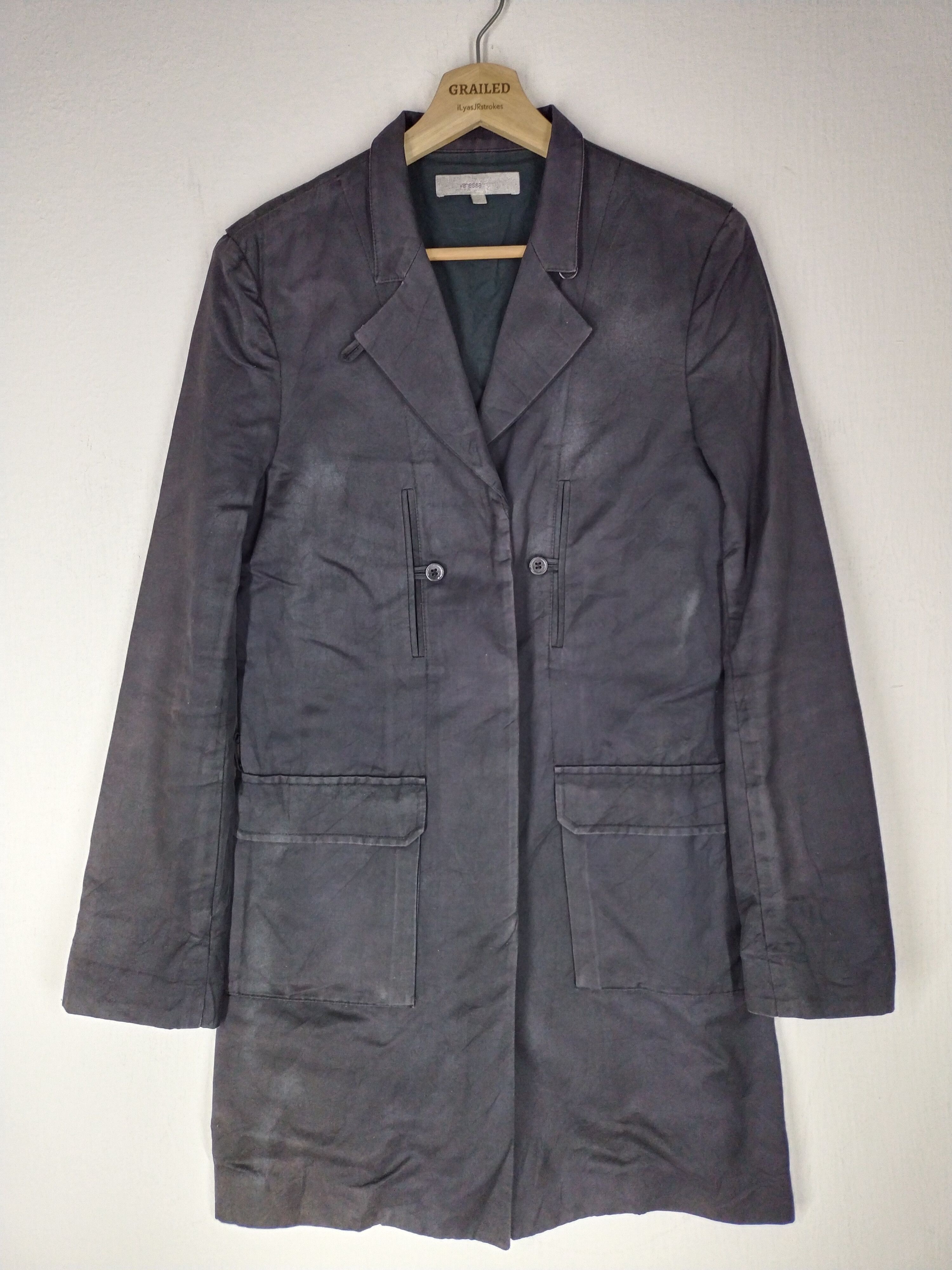Vintage HERITAGE LONG COAT VANESSA BRUNO MADE IN POLAND Size US S / EU 44-46 / 1 - 1 Thumbnail