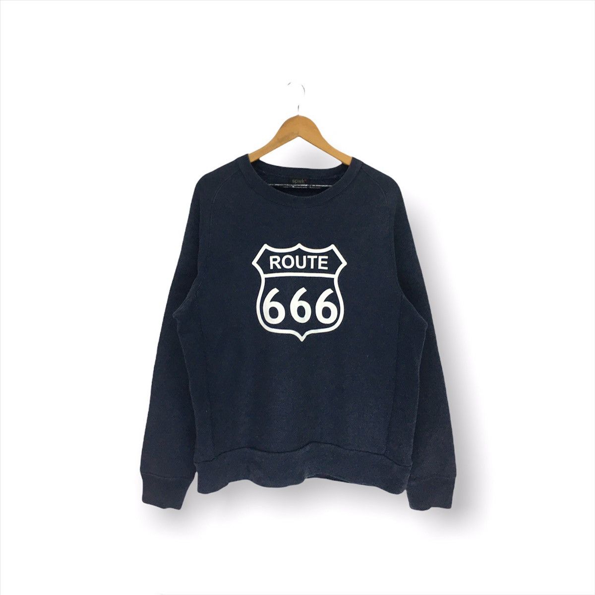 Japanese Brand Spwk Route666 Big Logo Sweatshirt
