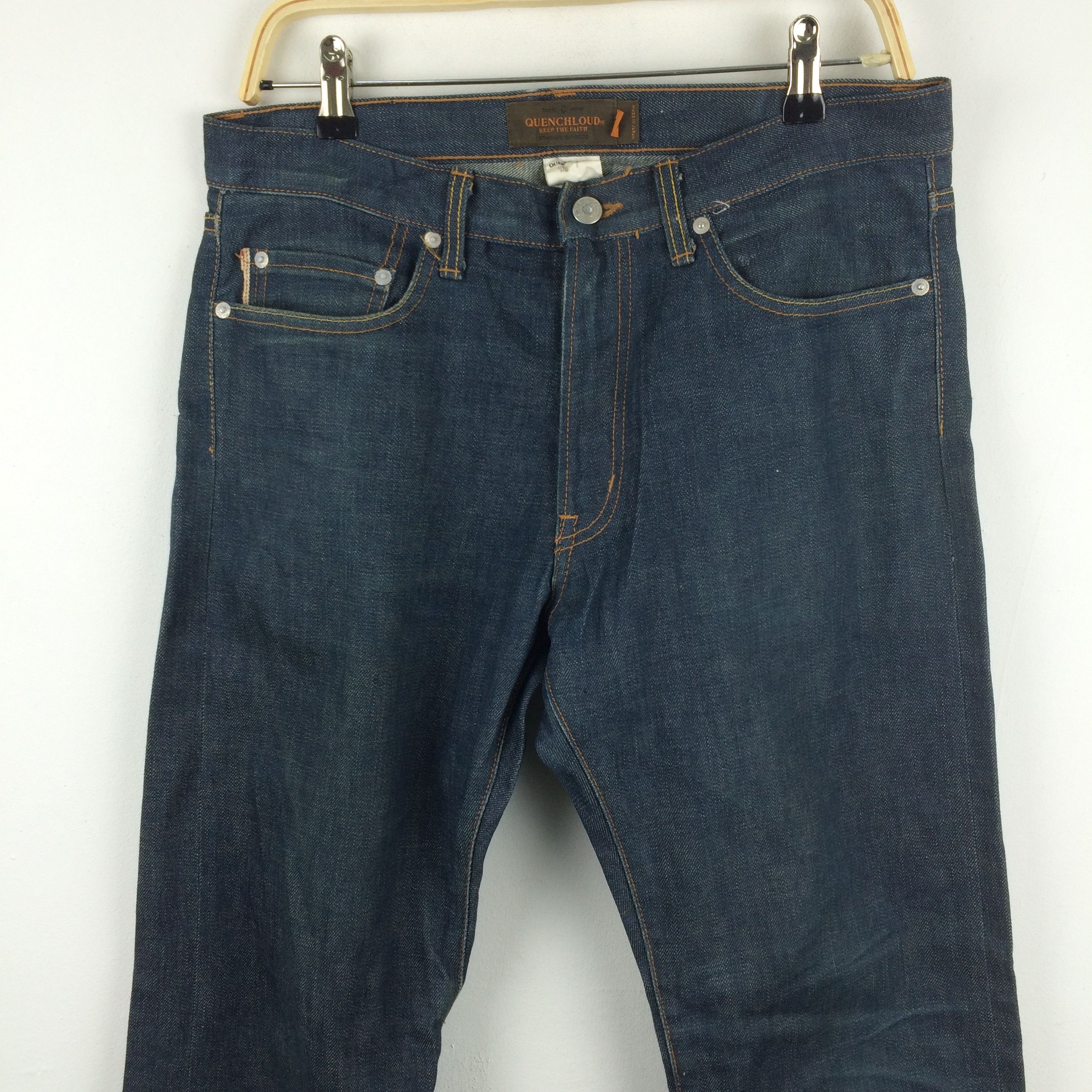 Japanese Brand × QUENCHLOUD X201 JAPAN QUENCHLOAD SELVEDGE JAPANESE BLUE DENIM Size US 34 / EU 50 - 5 Thumbnail