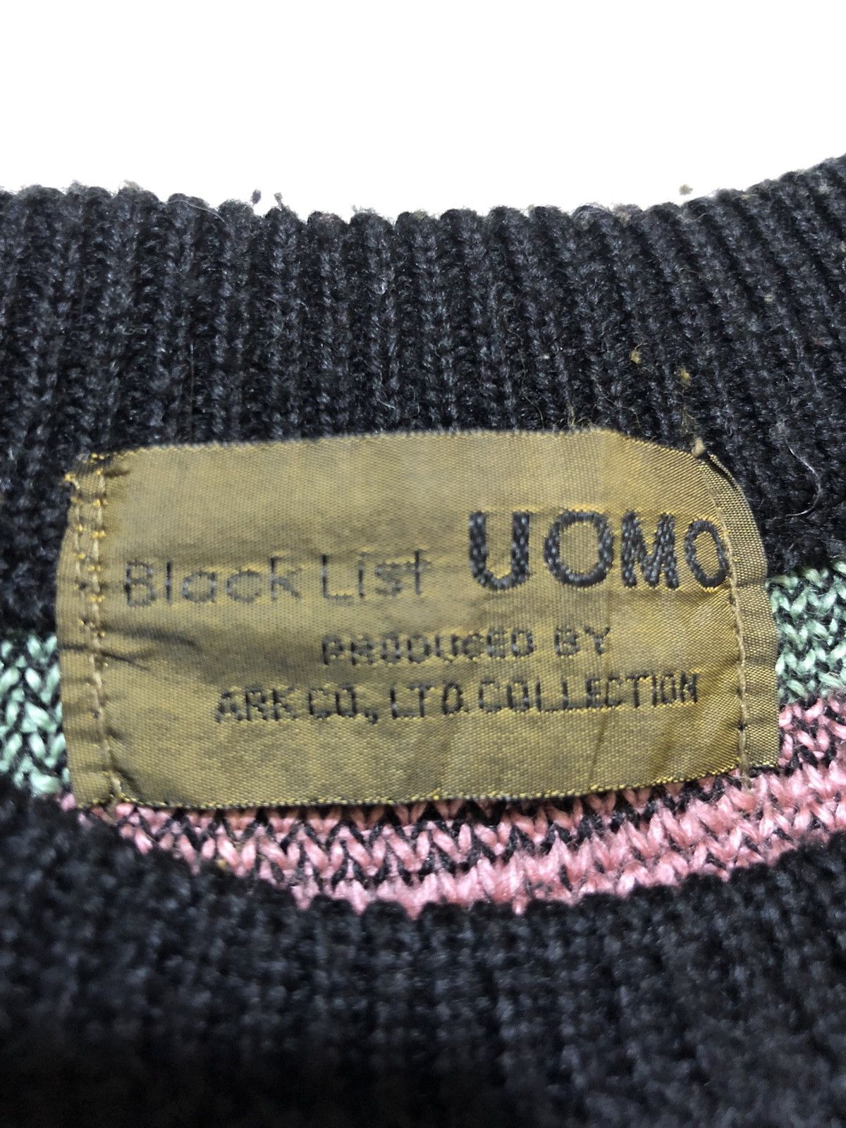 Japanese Brand × Other Black List UOMO multicolour knitwear sweater size XL Size US XL / EU 56 / 4 - 5 Thumbnail
