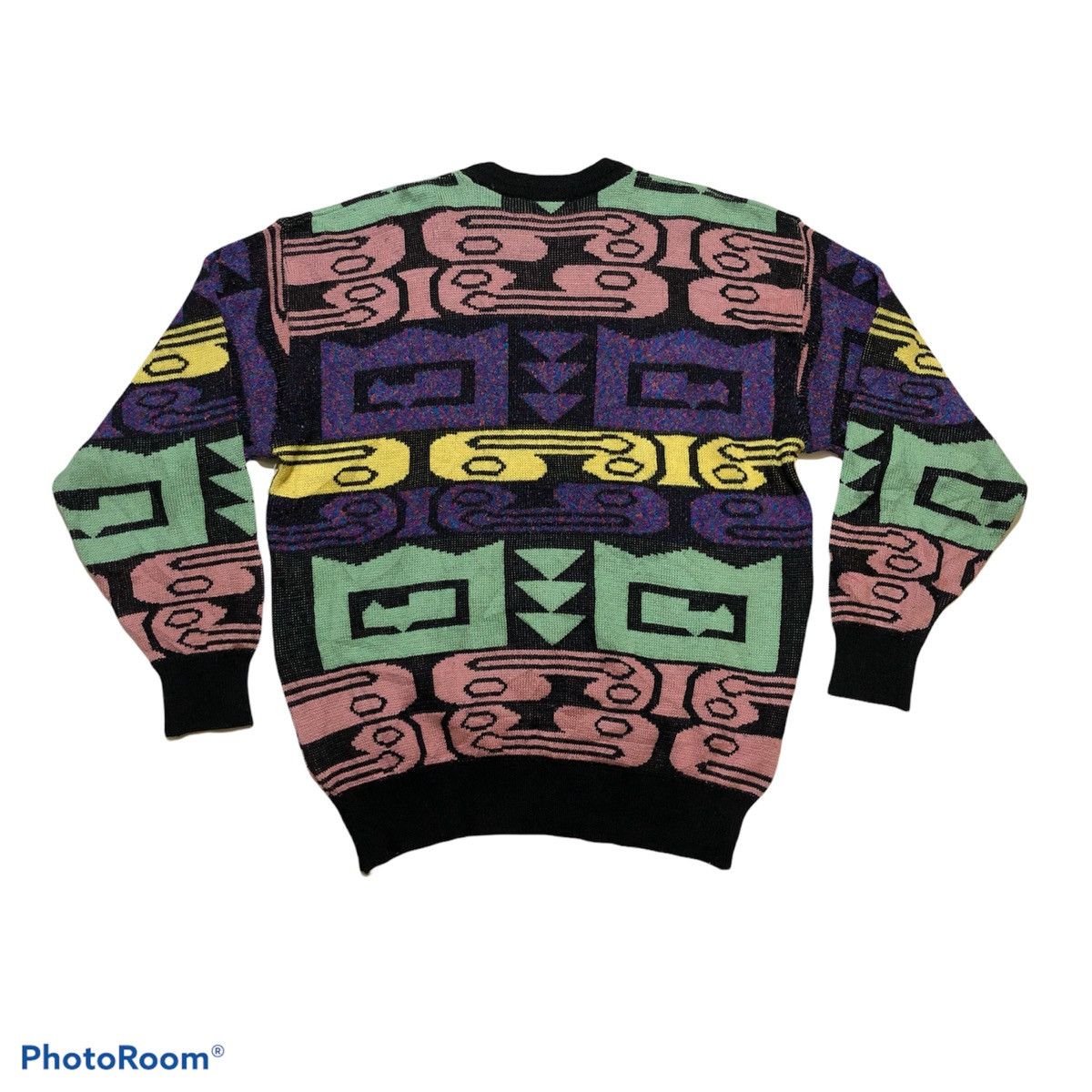 Japanese Brand × Other Black List UOMO multicolour knitwear sweater size XL Size US XL / EU 56 / 4 - 2 Thumbnail