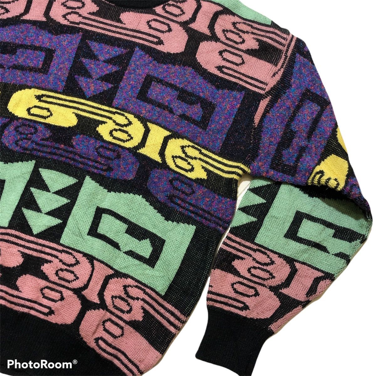 Japanese Brand × Other Black List UOMO multicolour knitwear sweater size XL Size US XL / EU 56 / 4 - 3 Thumbnail