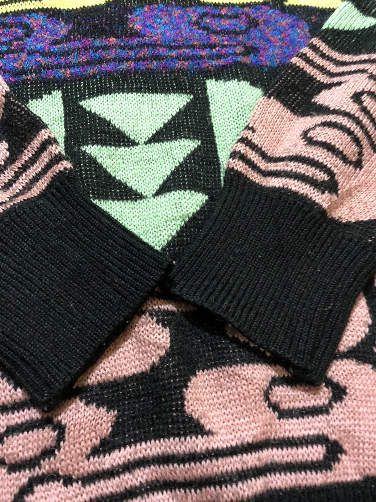 Japanese Brand × Other Black List UOMO multicolour knitwear sweater size XL Size US XL / EU 56 / 4 - 6 Thumbnail