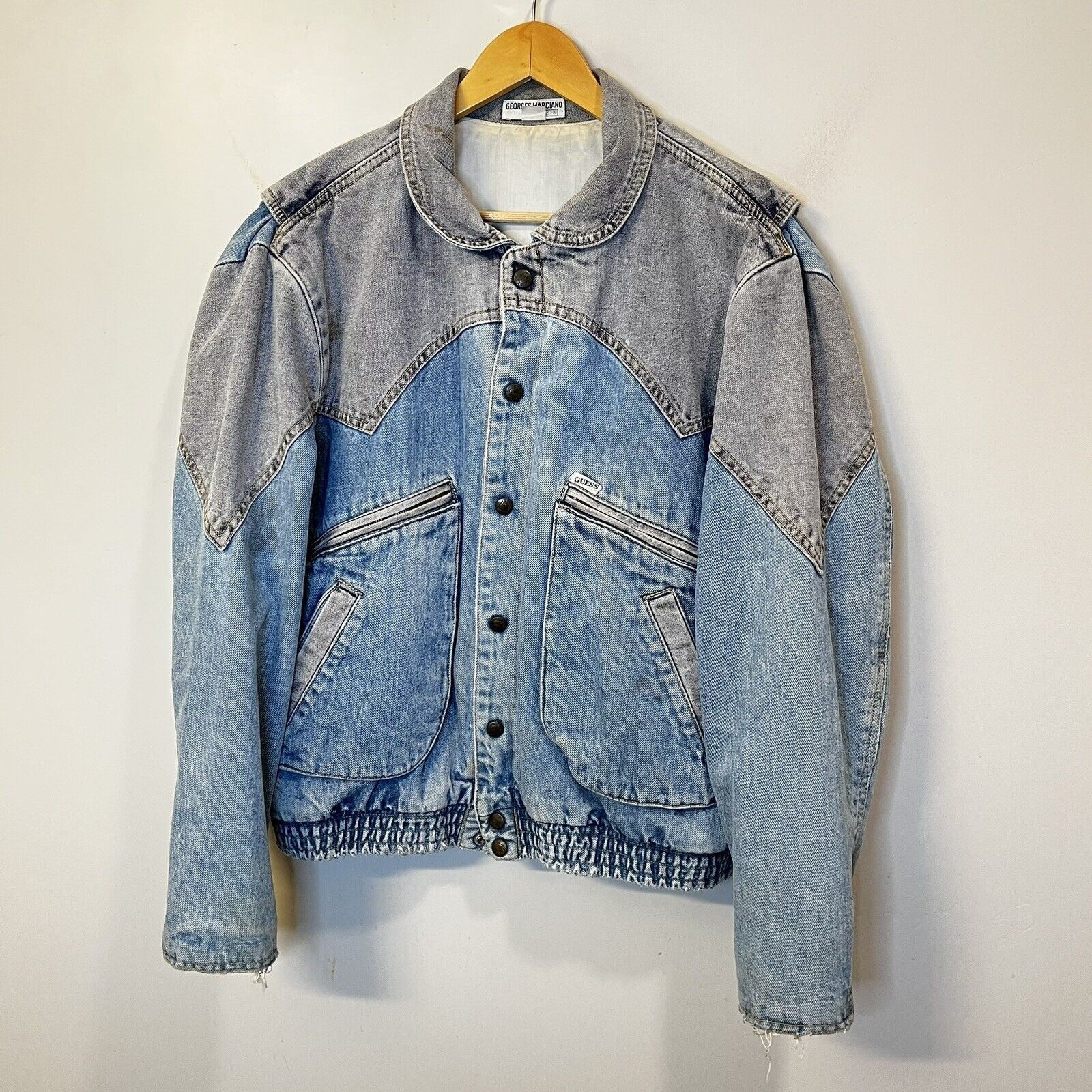 Vintage Vintage GUESS Georges Marciano 80's Denim Jacket Marty McFly ...