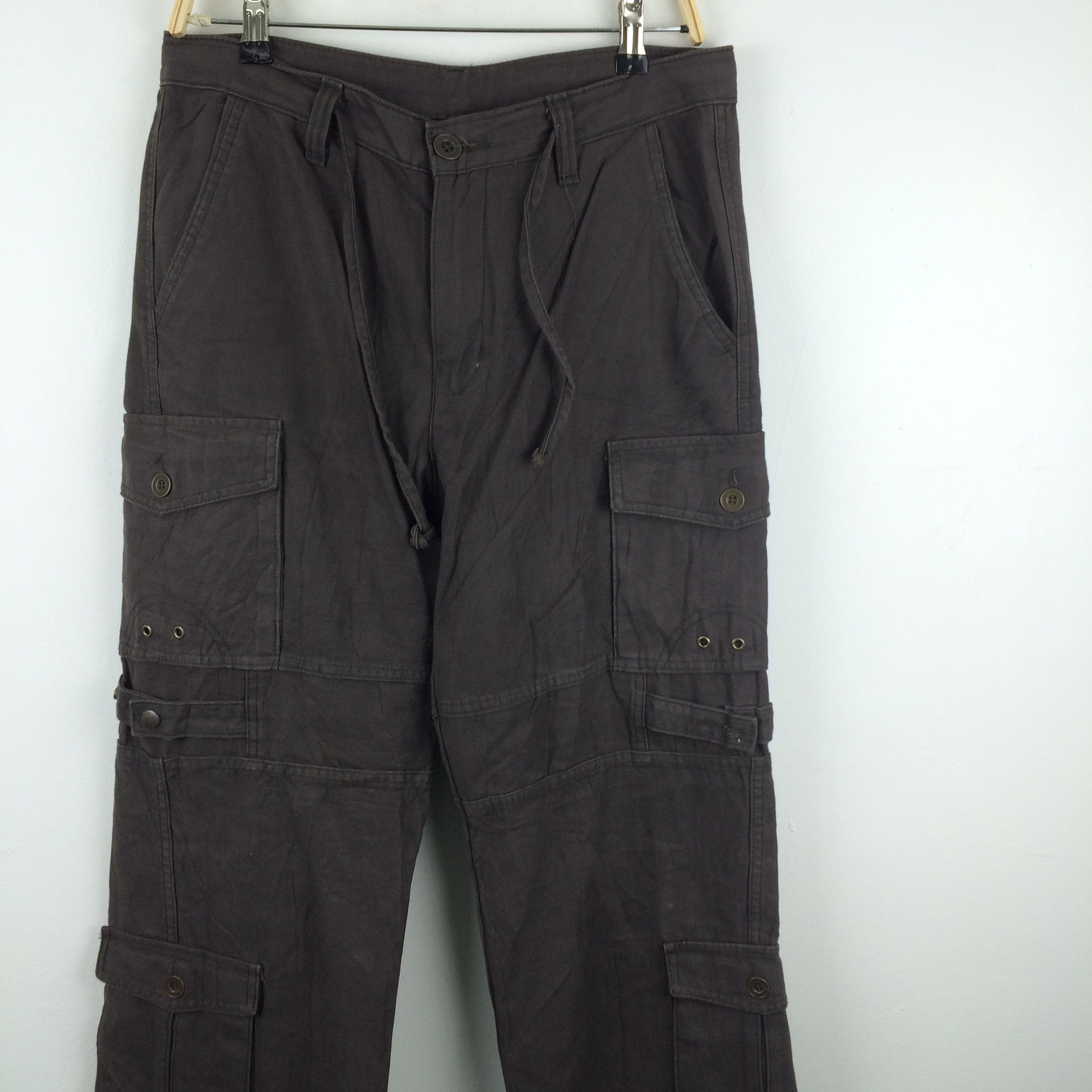 Designer × Japanese Brand X206 ABECOLUMBIA MULTI POCKET BONDAGE TACTICAL PANTS BAGGY Size US 34 / EU 50 - 3 Thumbnail