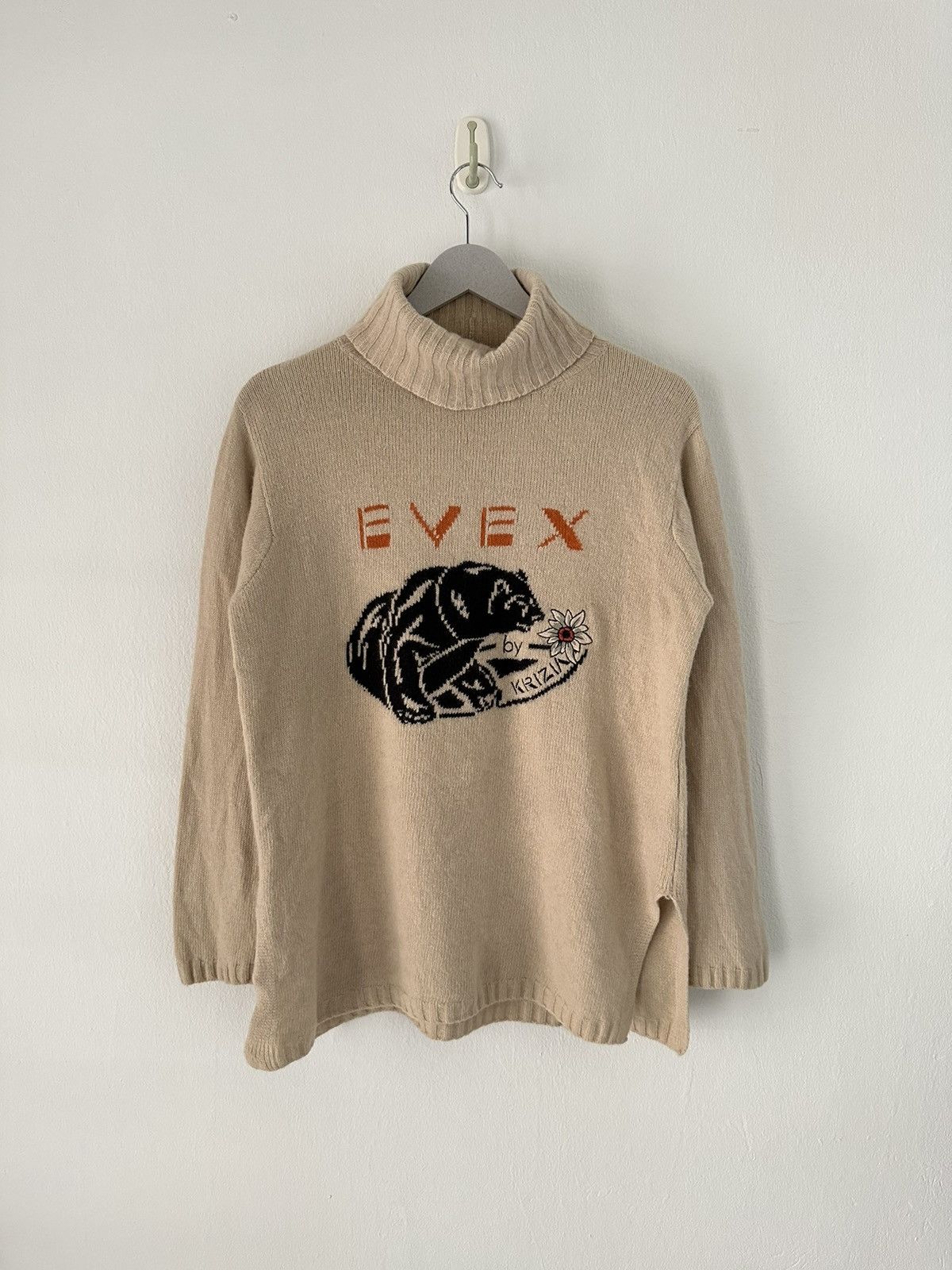 Krizia Uomo × Vintage 1990s Evex by Krizia mocks wools sweater Size US M / EU 48-50 / 2 - 9 Thumbnail