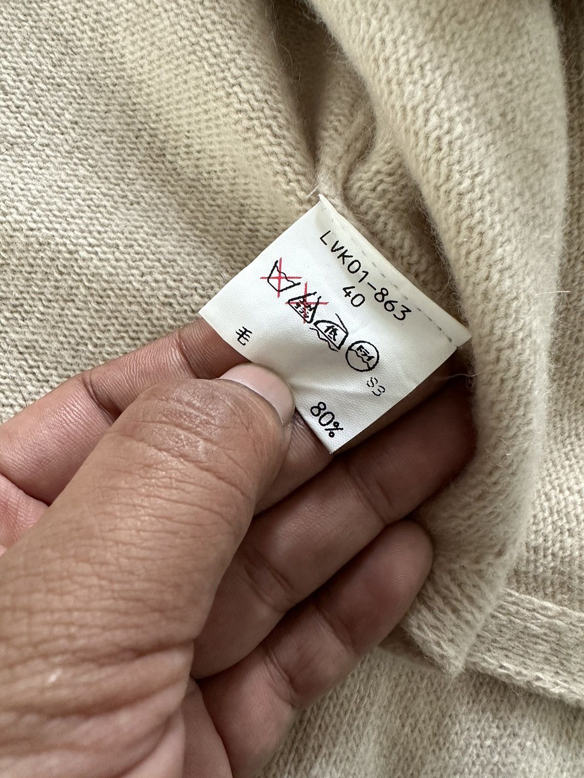 Krizia Uomo × Vintage 1990s Evex by Krizia mocks wools sweater Size US M / EU 48-50 / 2 - 6 Thumbnail