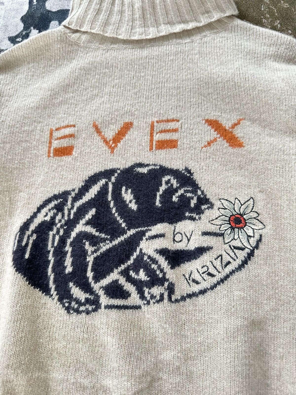 Krizia Uomo × Vintage 1990s Evex by Krizia mocks wools sweater Size US M / EU 48-50 / 2 - 4 Thumbnail