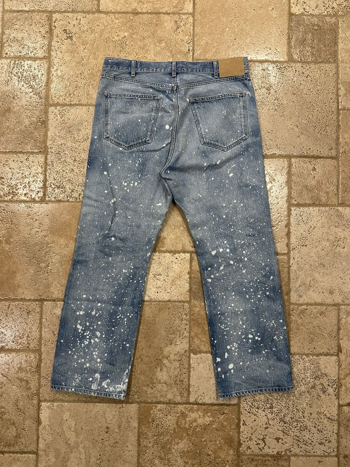 Celine × Hedi Slimane Celine x Hedi Kurt Distressed Bleached FW21 Denim  Jeans | Grailed