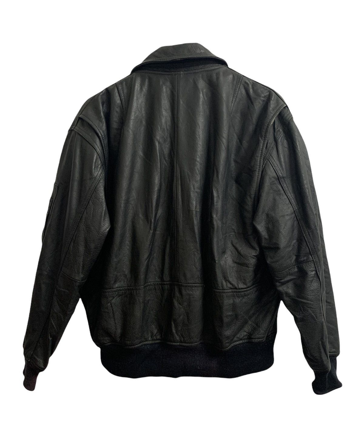 Japanese Brand Vintage 60s Dog Fight Leather Bomber Jacket Size US M / EU 48-50 / 2 - 7 Thumbnail