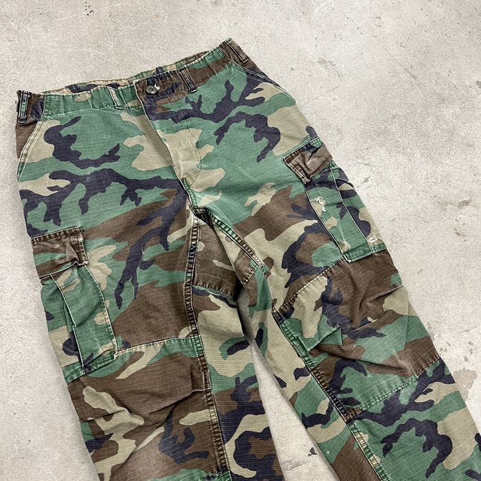 Vintage Vintage military camo faded Cargo double knee bdu m-65 | Grailed