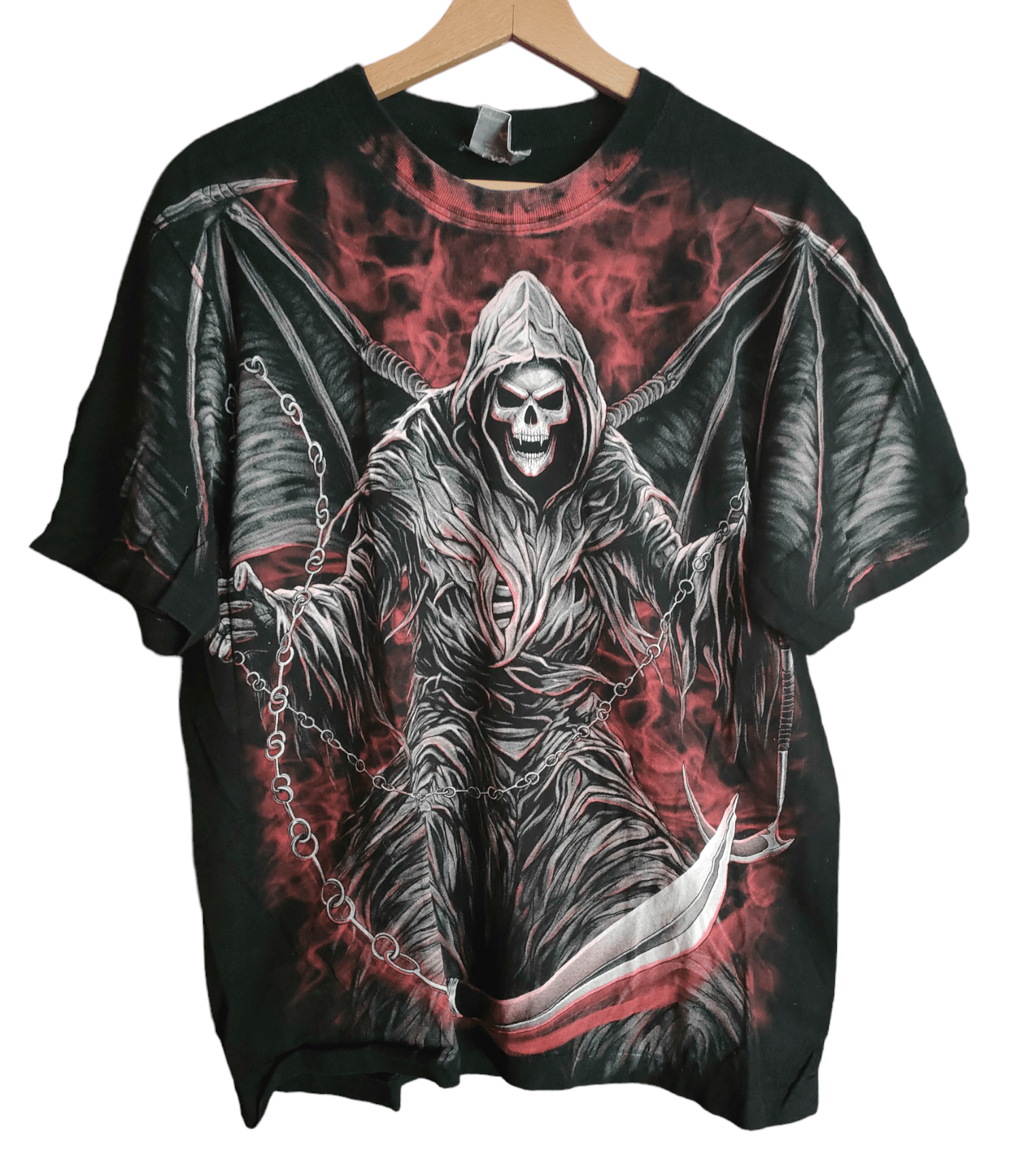 Vintage Fullprint Skull Rock Eagle Vintage T-Shirt Size US L / EU 52-54 / 3 - 1 Thumbnail
