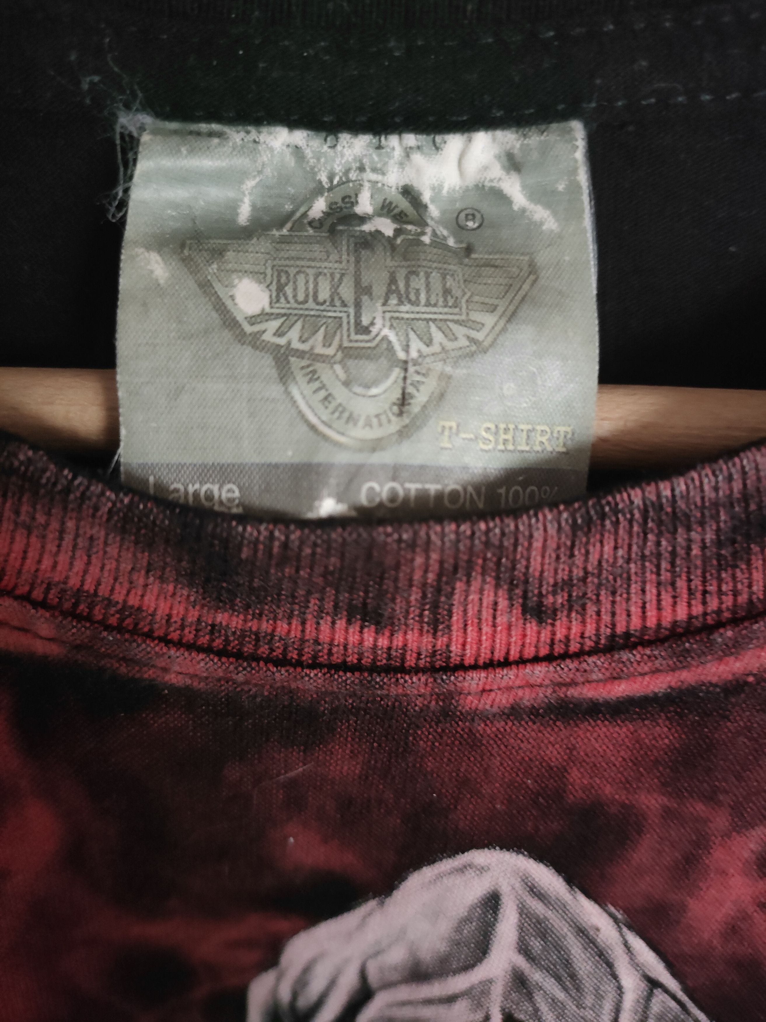 Vintage Fullprint Skull Rock Eagle Vintage T-Shirt Size US L / EU 52-54 / 3 - 6 Thumbnail