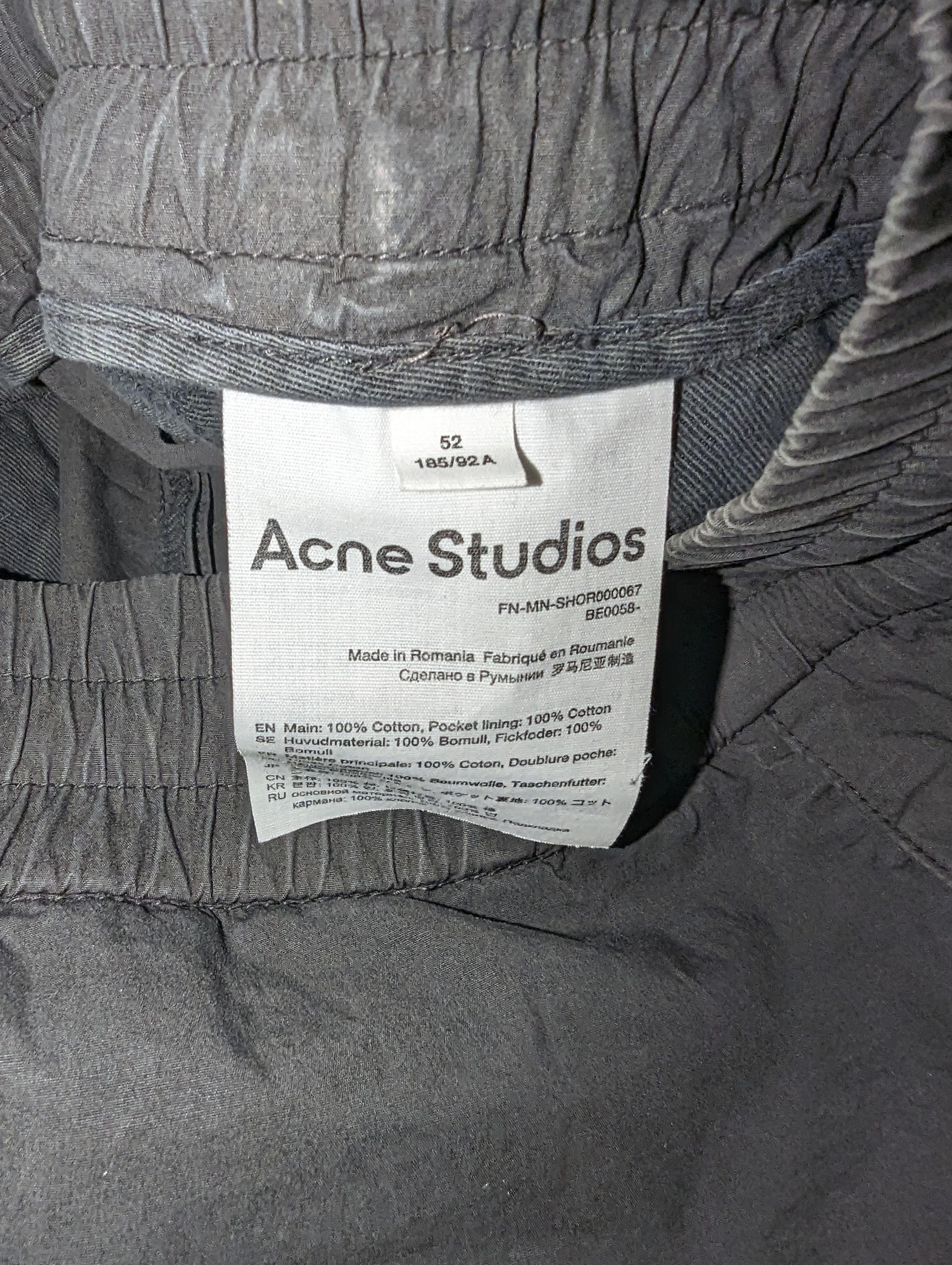 Acne Studios ACNE STUDIOS Washed Faded Cotton Shorts Size US 36 / EU 52 - 11 Thumbnail