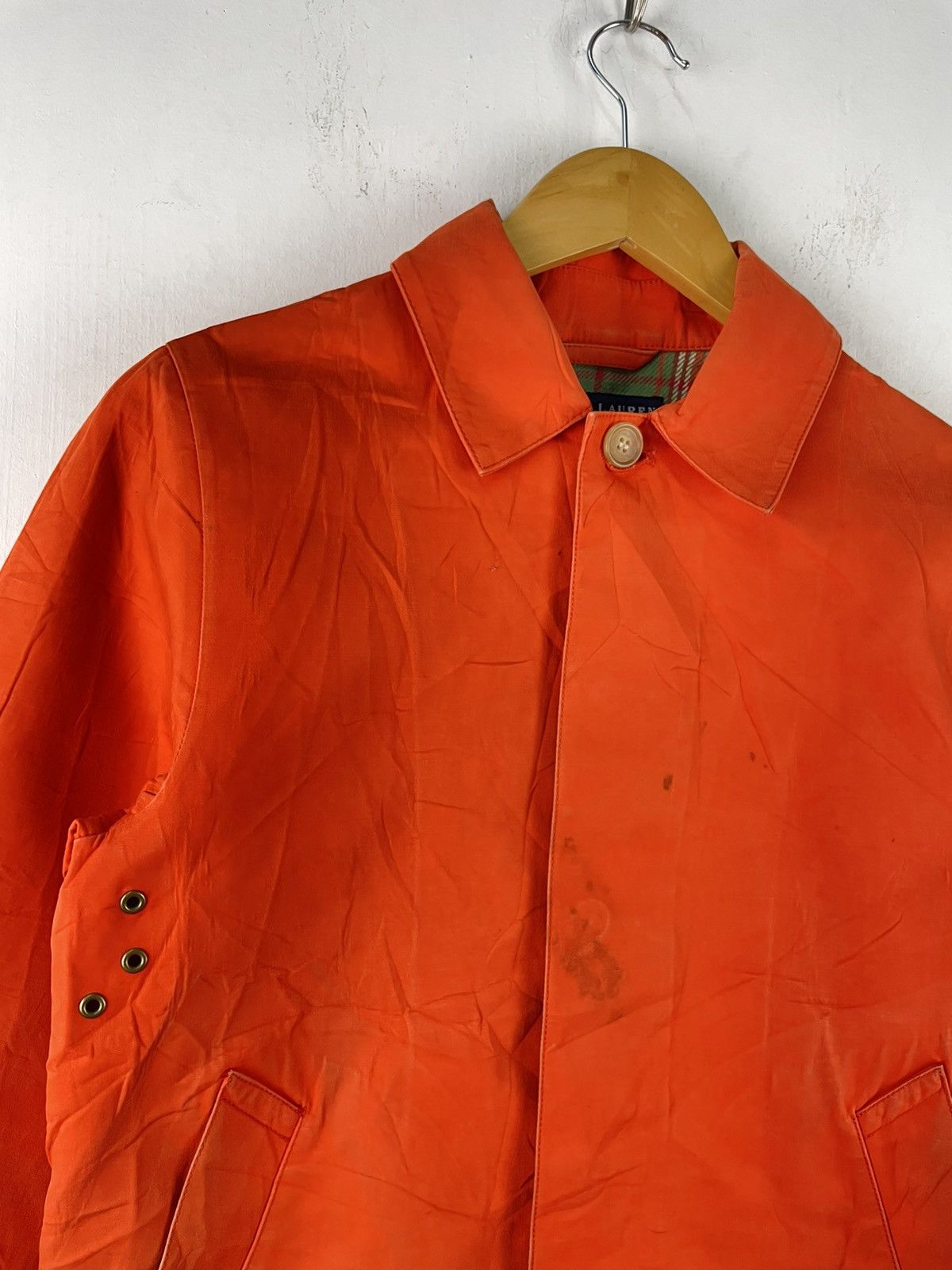 Ralph Lauren Vintage Ralph Lauren Waxed Jacket Coat Plaid Lined Size US S / EU 44-46 / 1 - 5 Thumbnail
