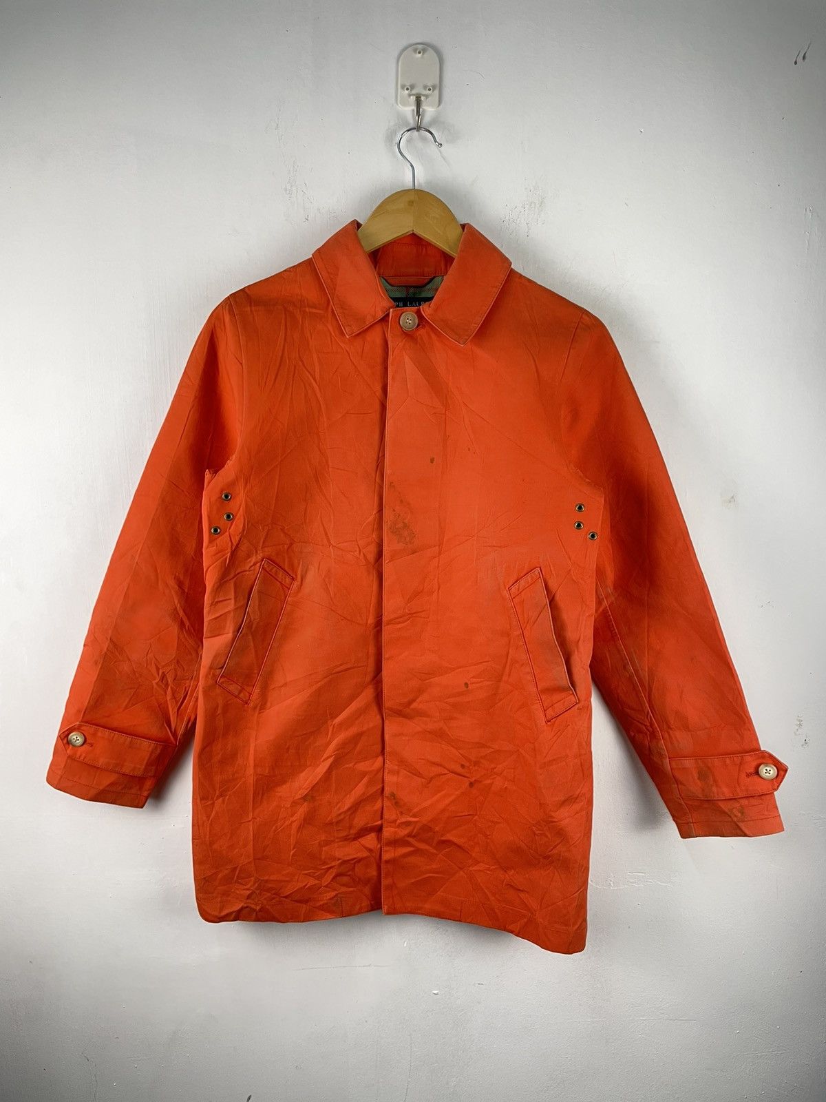 Ralph Lauren Vintage Ralph Lauren Waxed Jacket Coat Plaid Lined Size US S / EU 44-46 / 1 - 2 Thumbnail