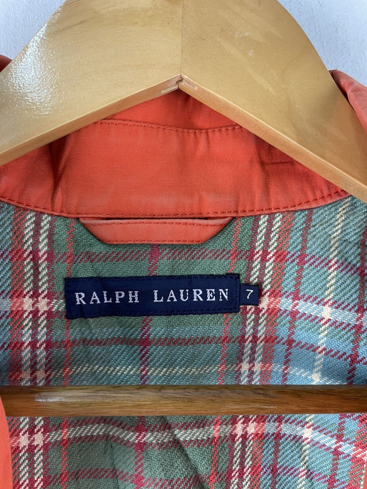 Ralph Lauren Vintage Ralph Lauren Waxed Jacket Coat Plaid Lined Size US S / EU 44-46 / 1 - 3 Thumbnail