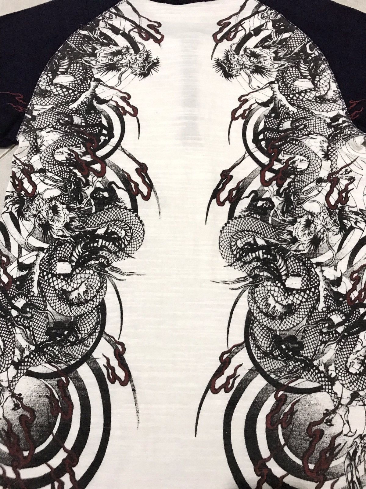 20471120 Vintage Sukajan Dragon Tattoos Yakuza Harajuku Style Size US L / EU 52-54 / 3 - 5 Thumbnail