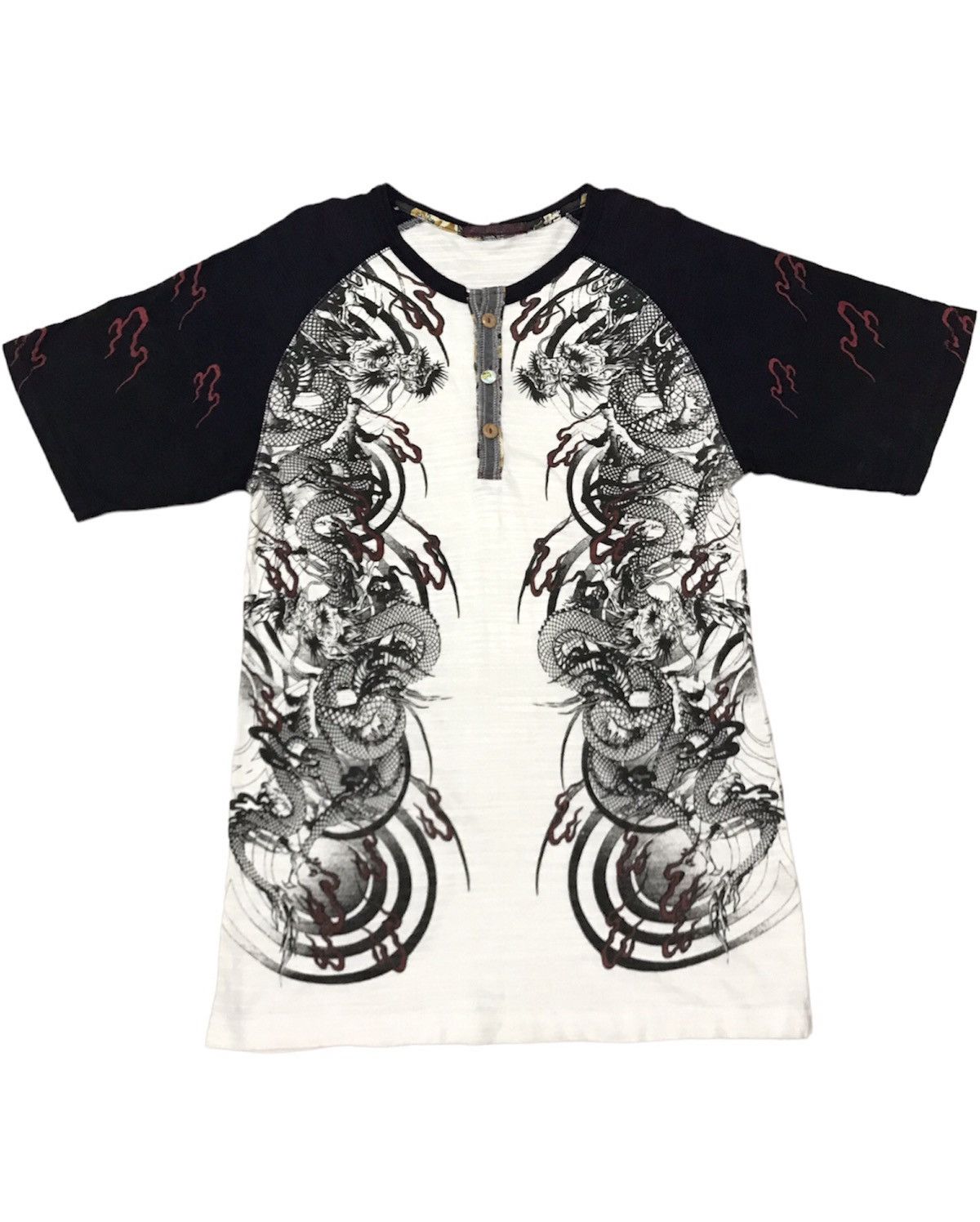 20471120 Vintage Sukajan Dragon Tattoos Yakuza Harajuku Style Size US L / EU 52-54 / 3 - 1 Thumbnail
