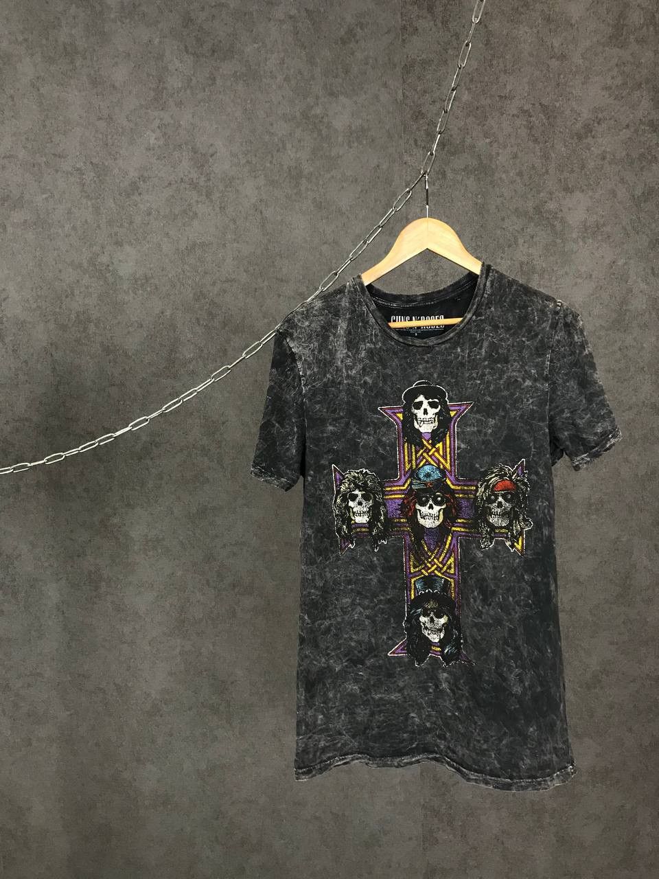 Band Tees Guns N Roses rock band tour overprinted tee Size US S / EU 44-46 / 1 - 1 Thumbnail