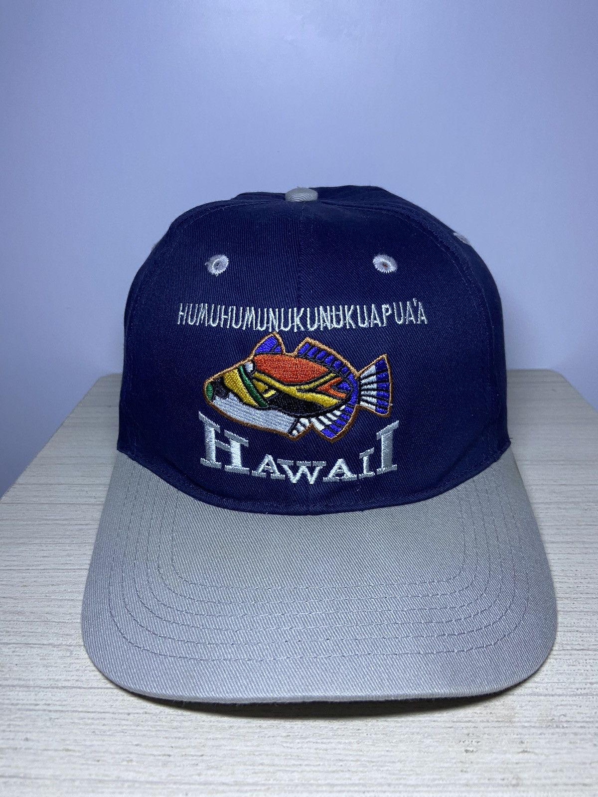 Vintage HUMUHUMUNUKUNUKUAPU’A HAWAII FISH VINTAGE VELCRO HAT CAP Size ONE SIZE - 1 Thumbnail