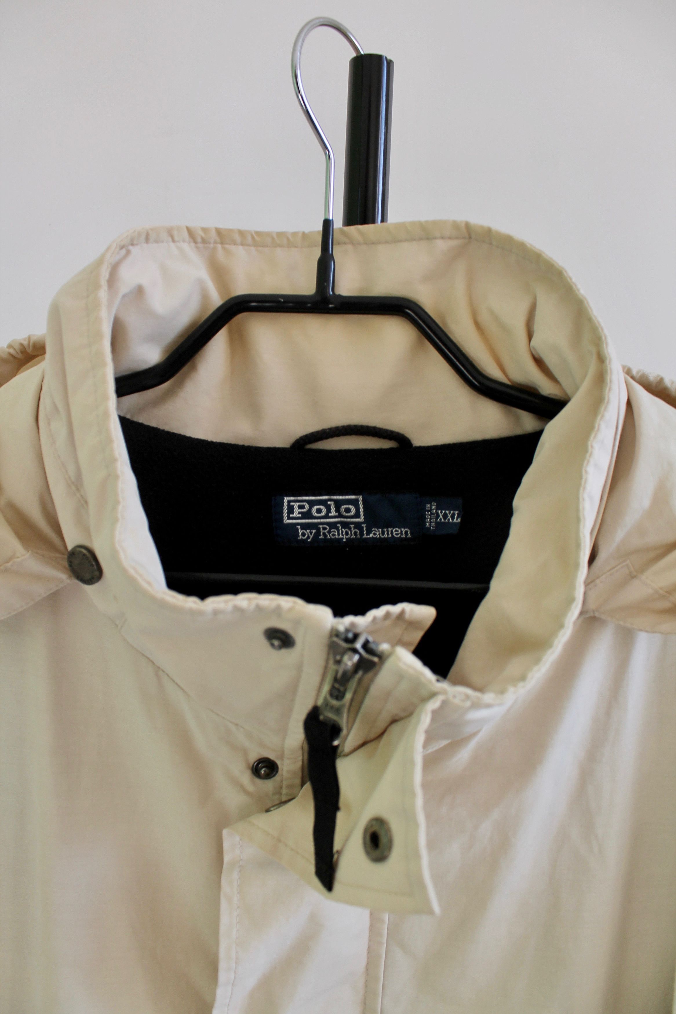 Polo Ralph Lauren 90's Vintage Polo Ralph Lauren Hooded Jacket Beige Size US XXL / EU 58 / 5 - 6 Thumbnail