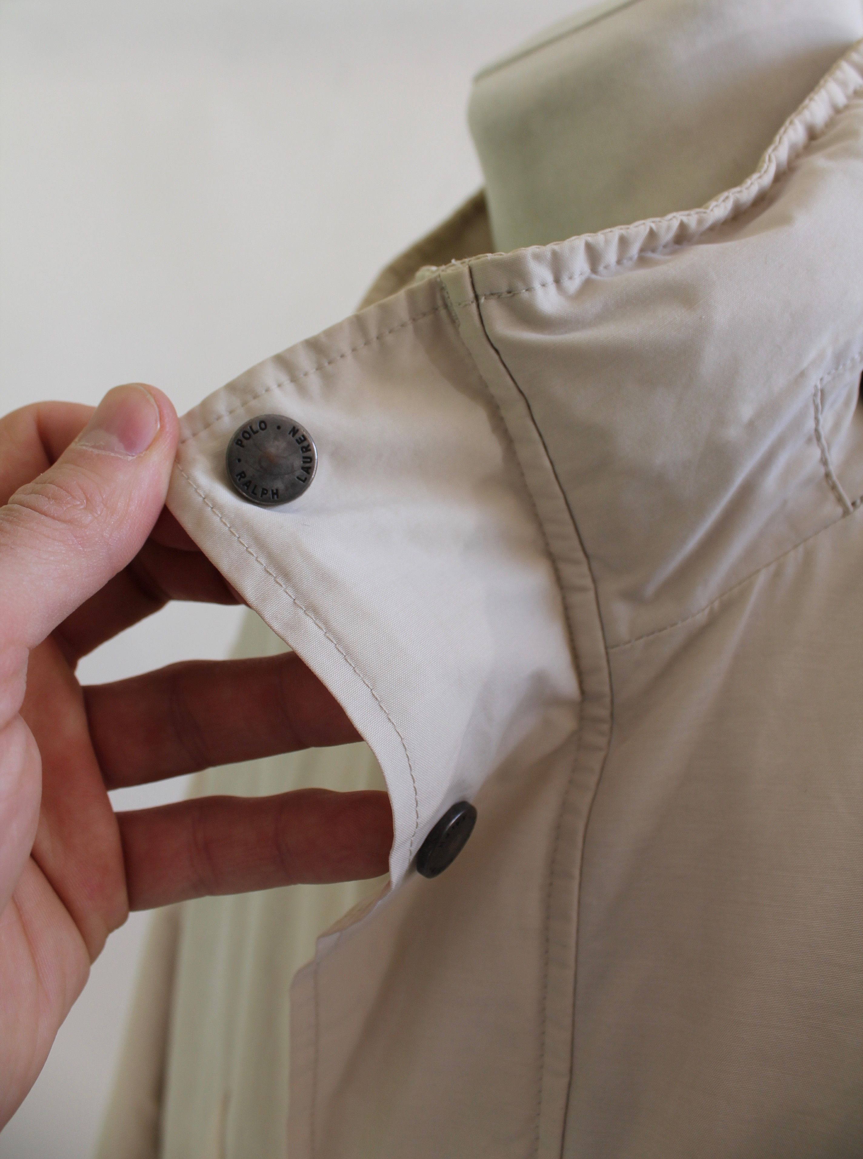 Polo Ralph Lauren 90's Vintage Polo Ralph Lauren Hooded Jacket Beige Size US XXL / EU 58 / 5 - 10 Thumbnail