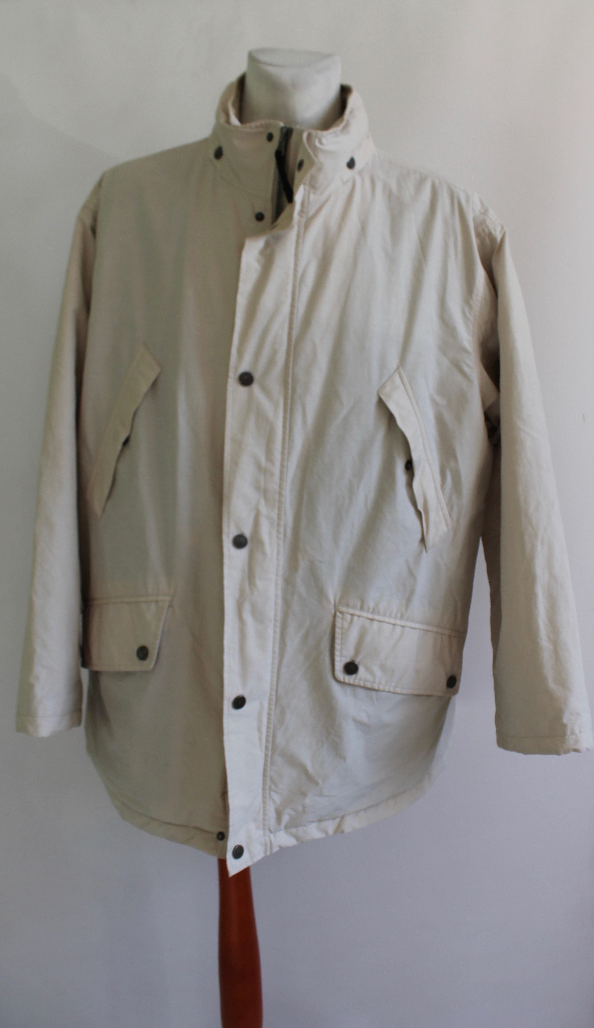 Polo Ralph Lauren 90's Vintage Polo Ralph Lauren Hooded Jacket Beige Size US XXL / EU 58 / 5 - 9 Thumbnail