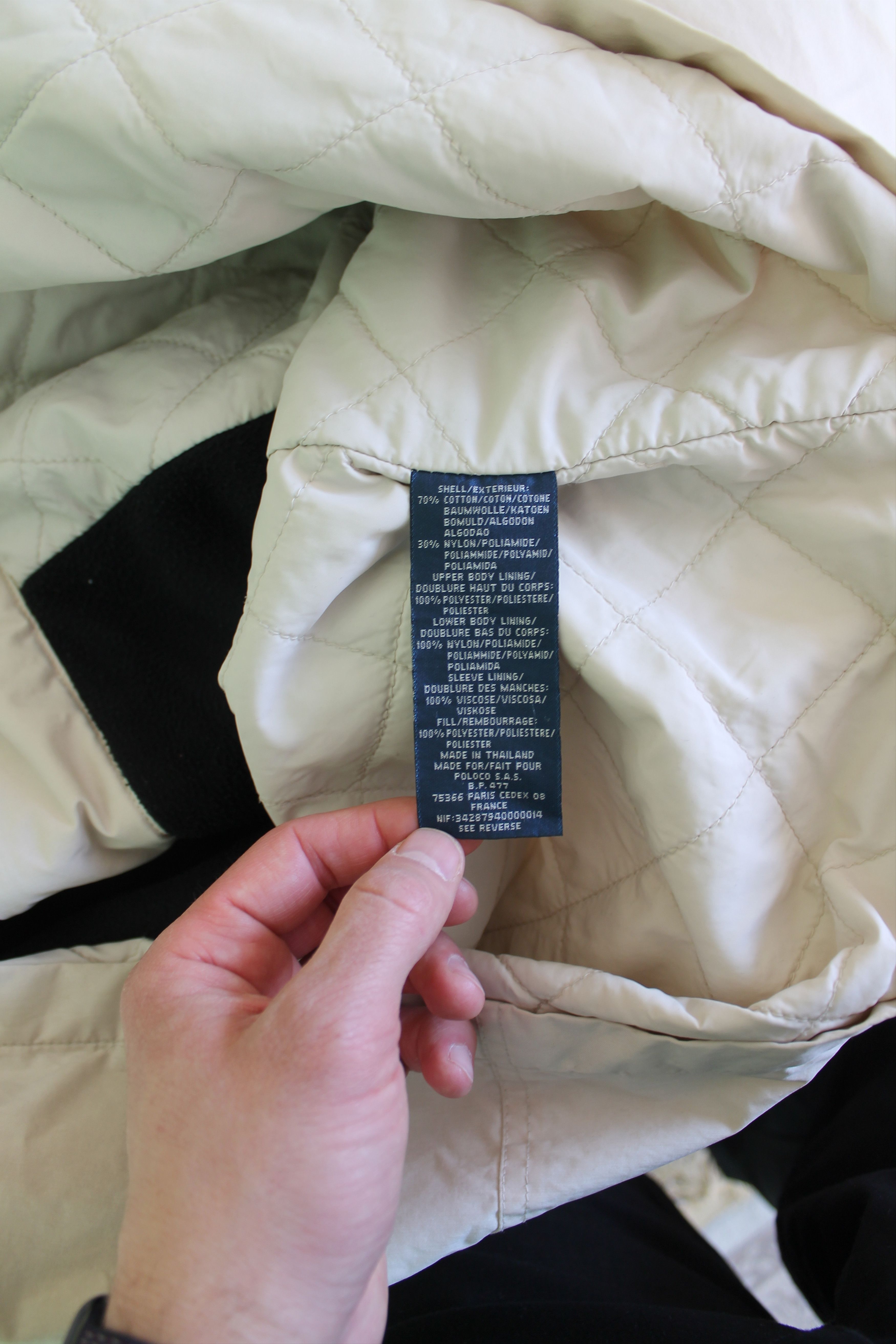 Polo Ralph Lauren 90's Vintage Polo Ralph Lauren Hooded Jacket Beige Size US XXL / EU 58 / 5 - 11 Thumbnail