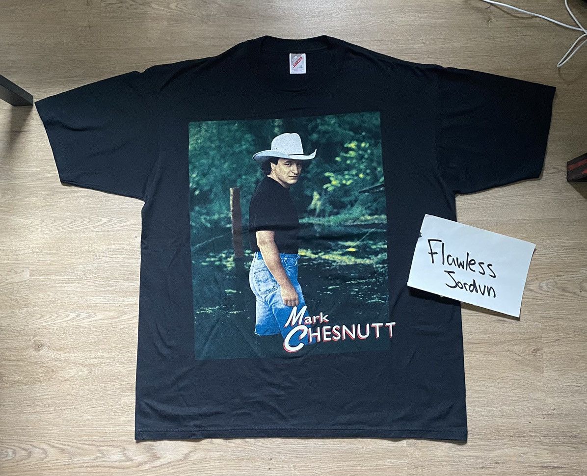 Vintage *RARE* Vintage Mark Chesnutt Tee Size US XL / EU 56 / 4 - 3 Thumbnail